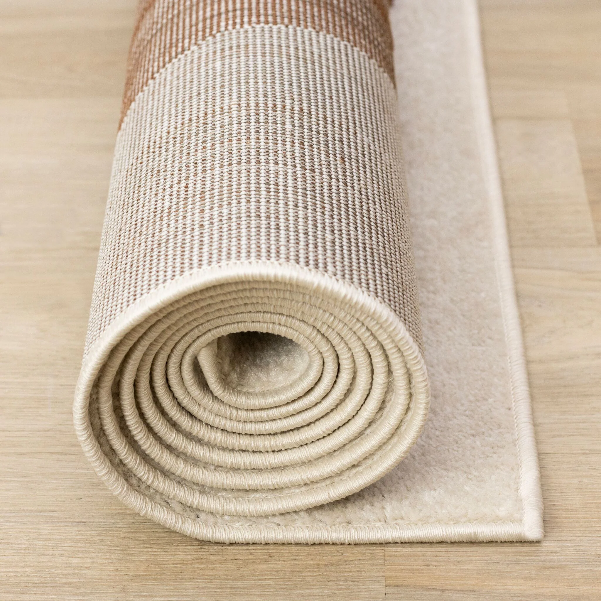 Warm Elements 6'7" x 9'6" Pebbles Design Area Rug - Cream - Image 10