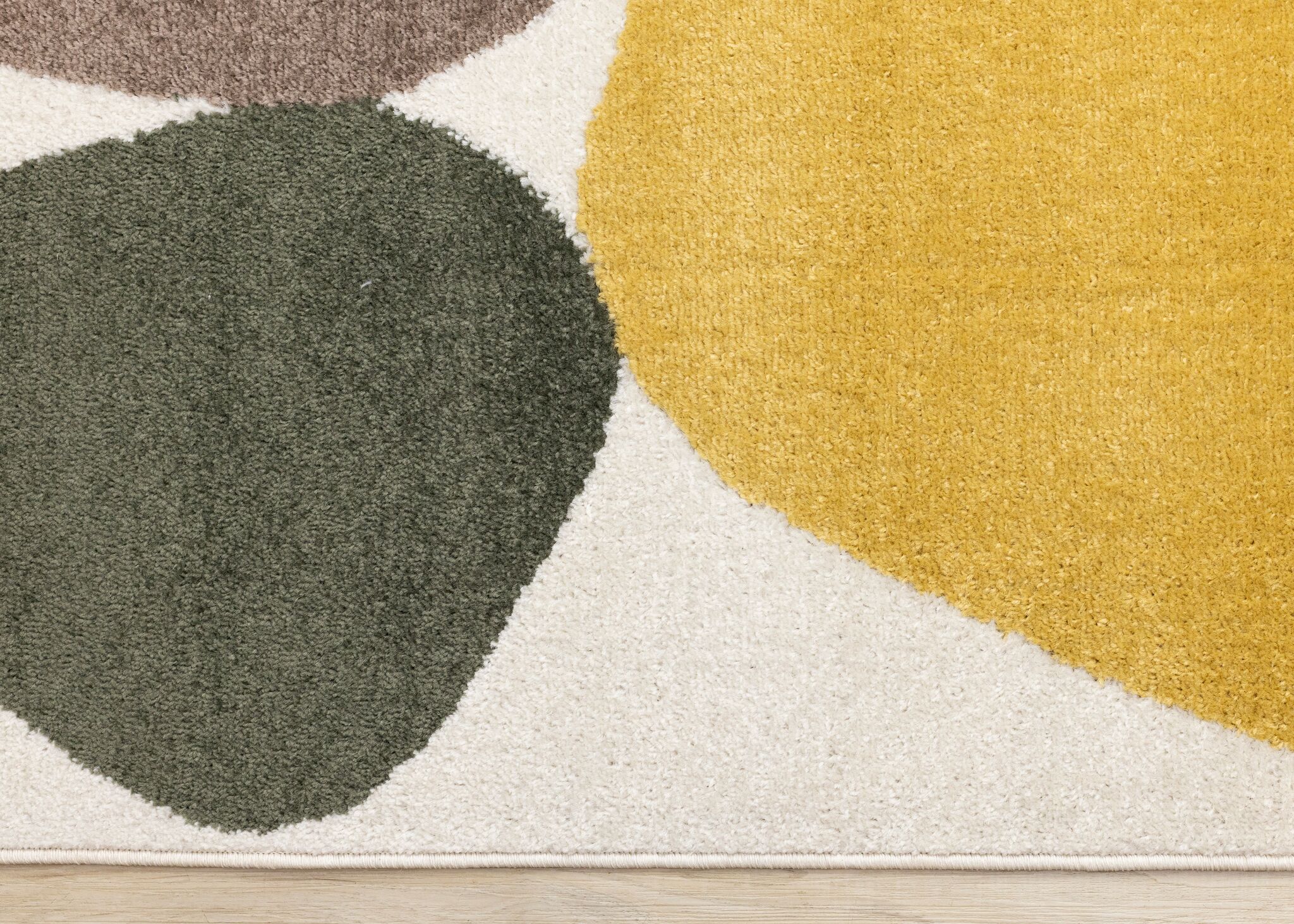 Warm Elements 7'10" x 10'6" Pebbles Design Area Rug - Cream - Image 7