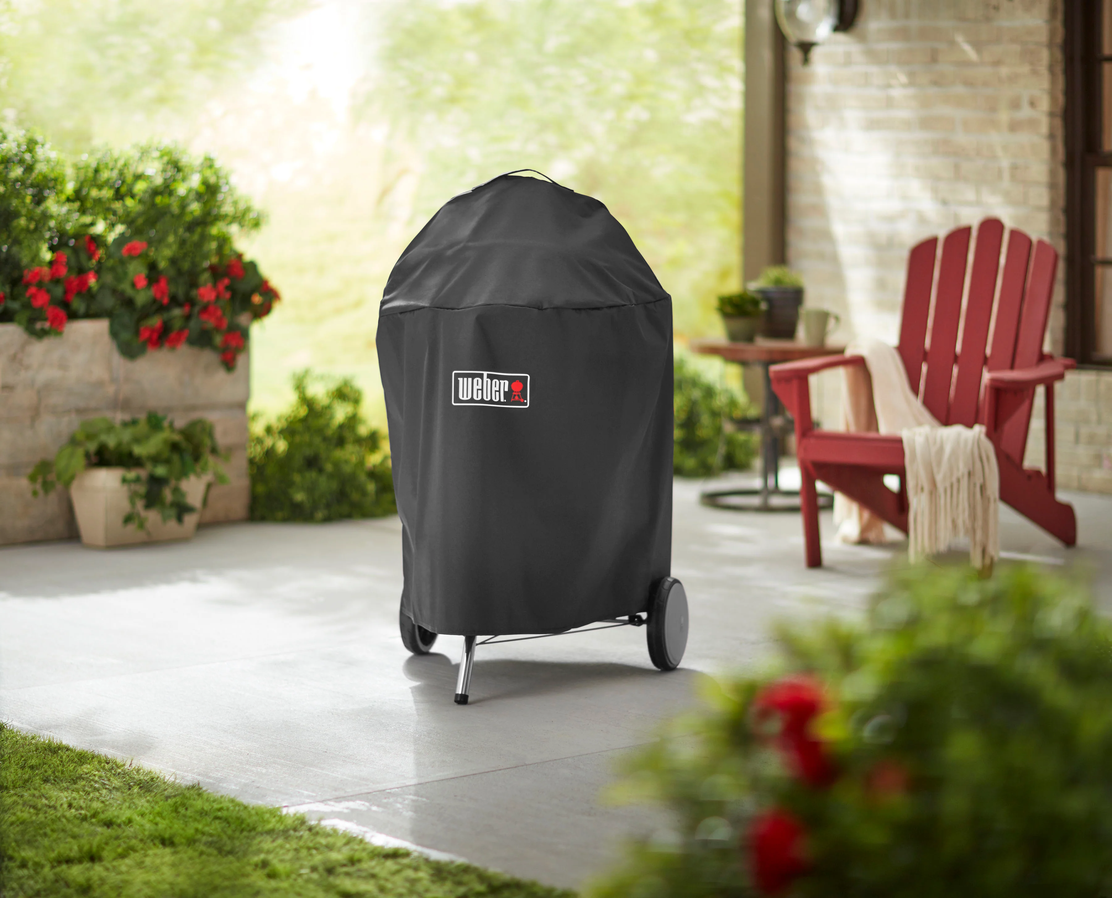 Weber Black Premium Grill Cover - 22" Charcoal Grills - 7150 - Image 2