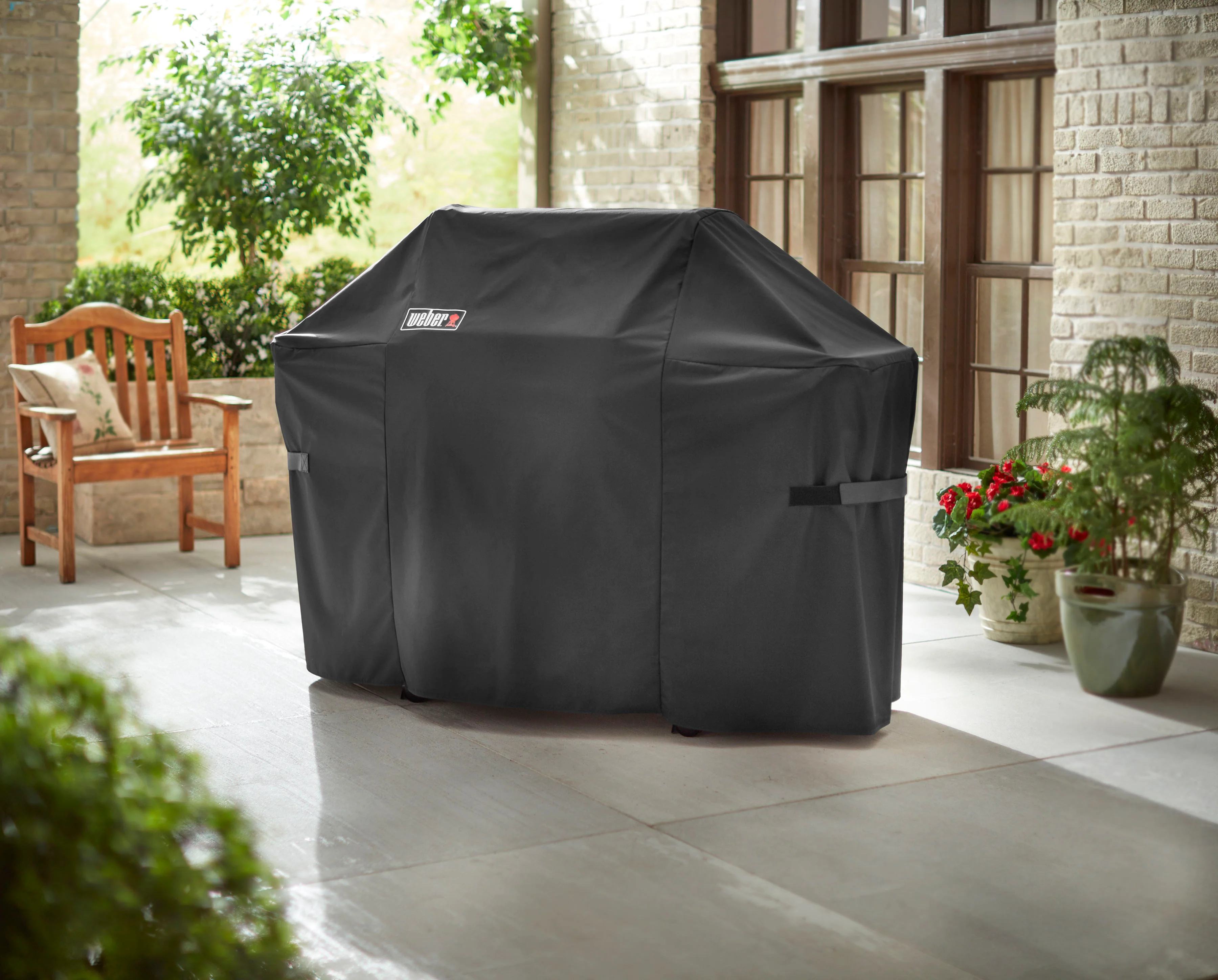 Weber Black Premium Grill Cover - Summit 400 Series - 7108 - Image 2
