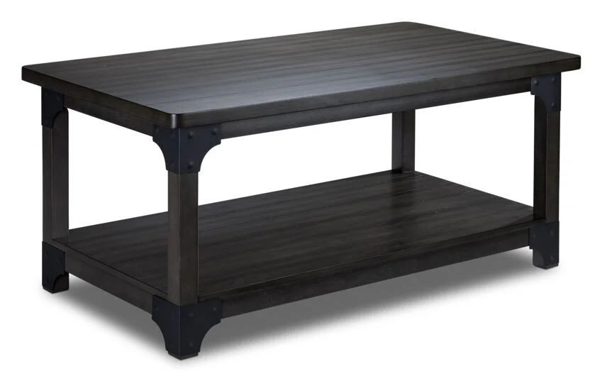 Wellington 46" Coffee Table with 2 End Tables - Grey - Image 2