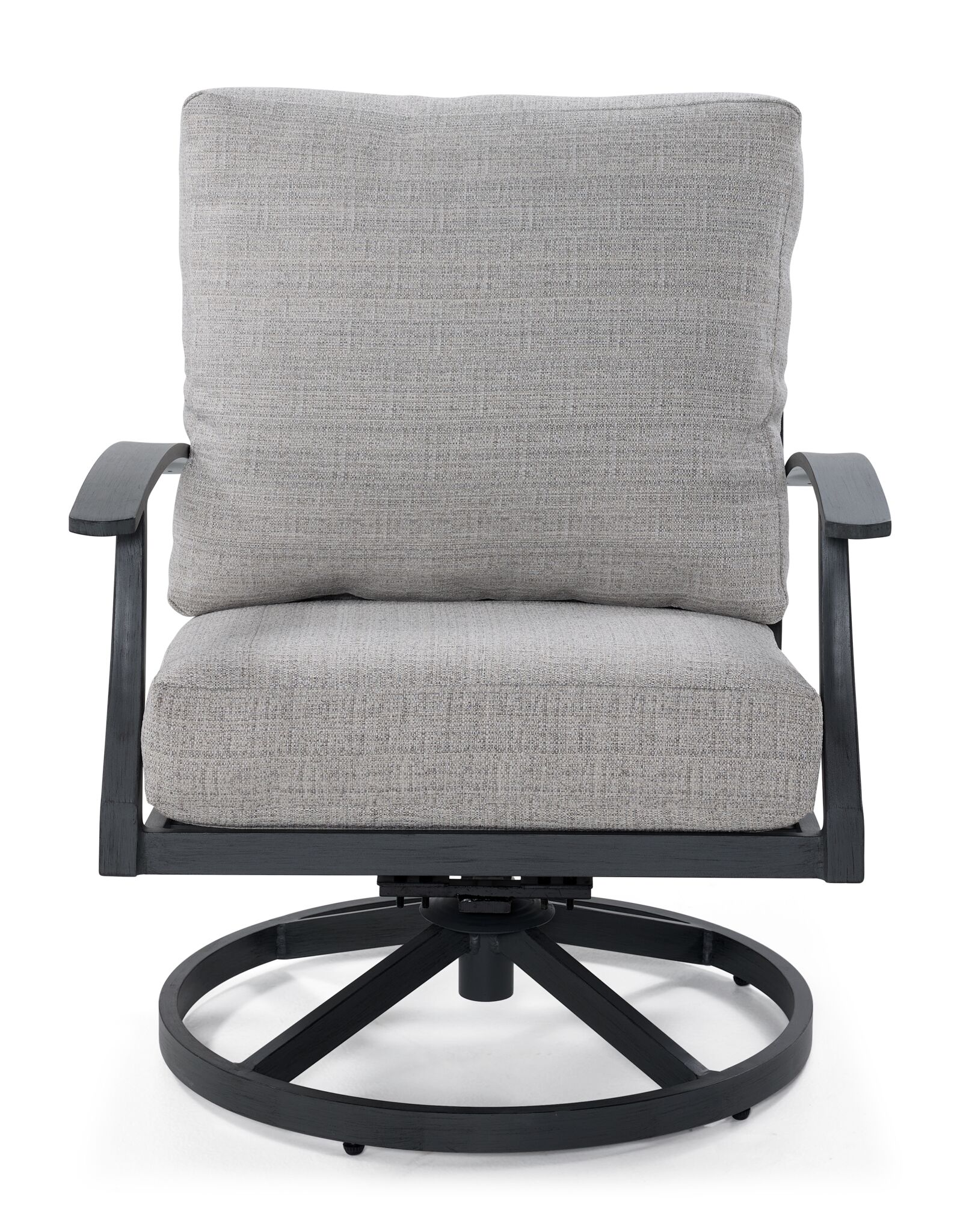 West Lake - Outdoor Swivel Chair - Grey - Image 3