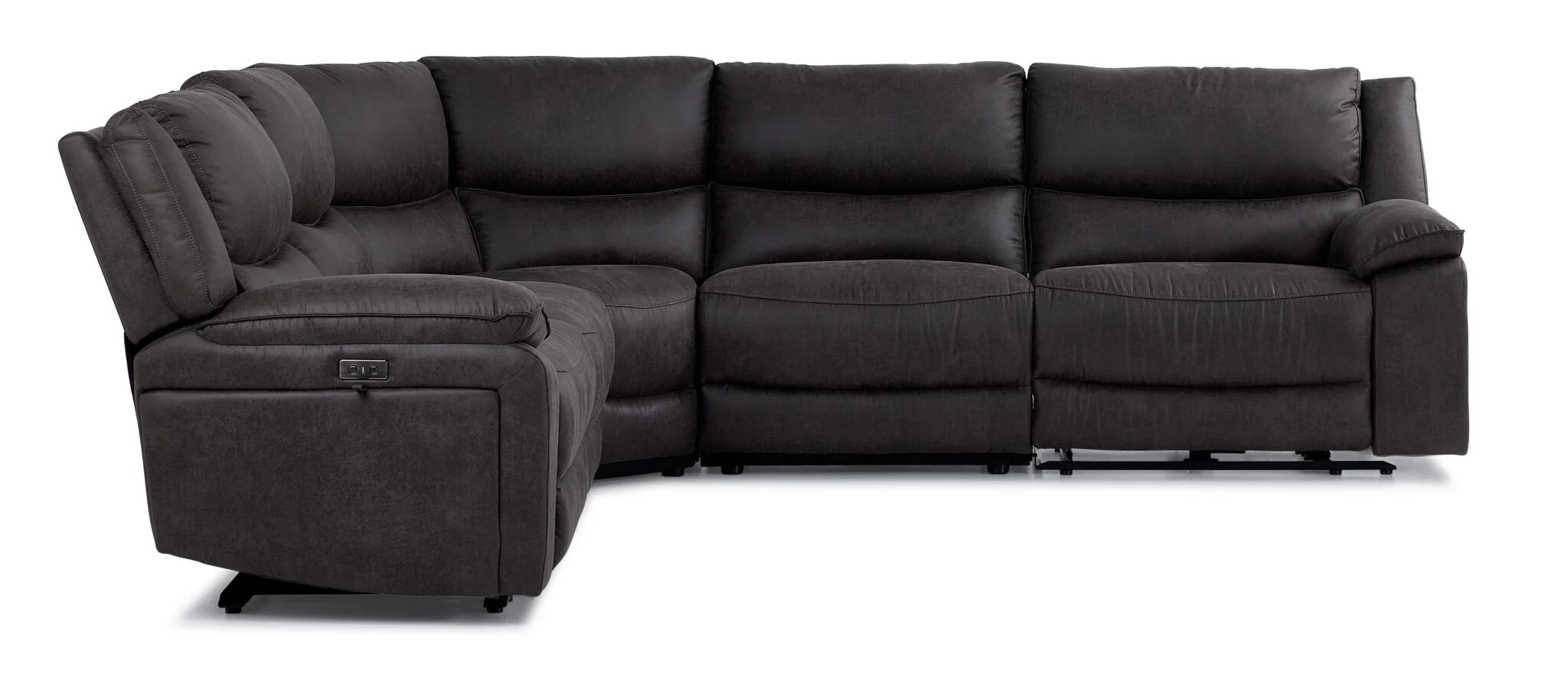 Weston 5-Piece Power Reclining Sectional - Granite - Image 3