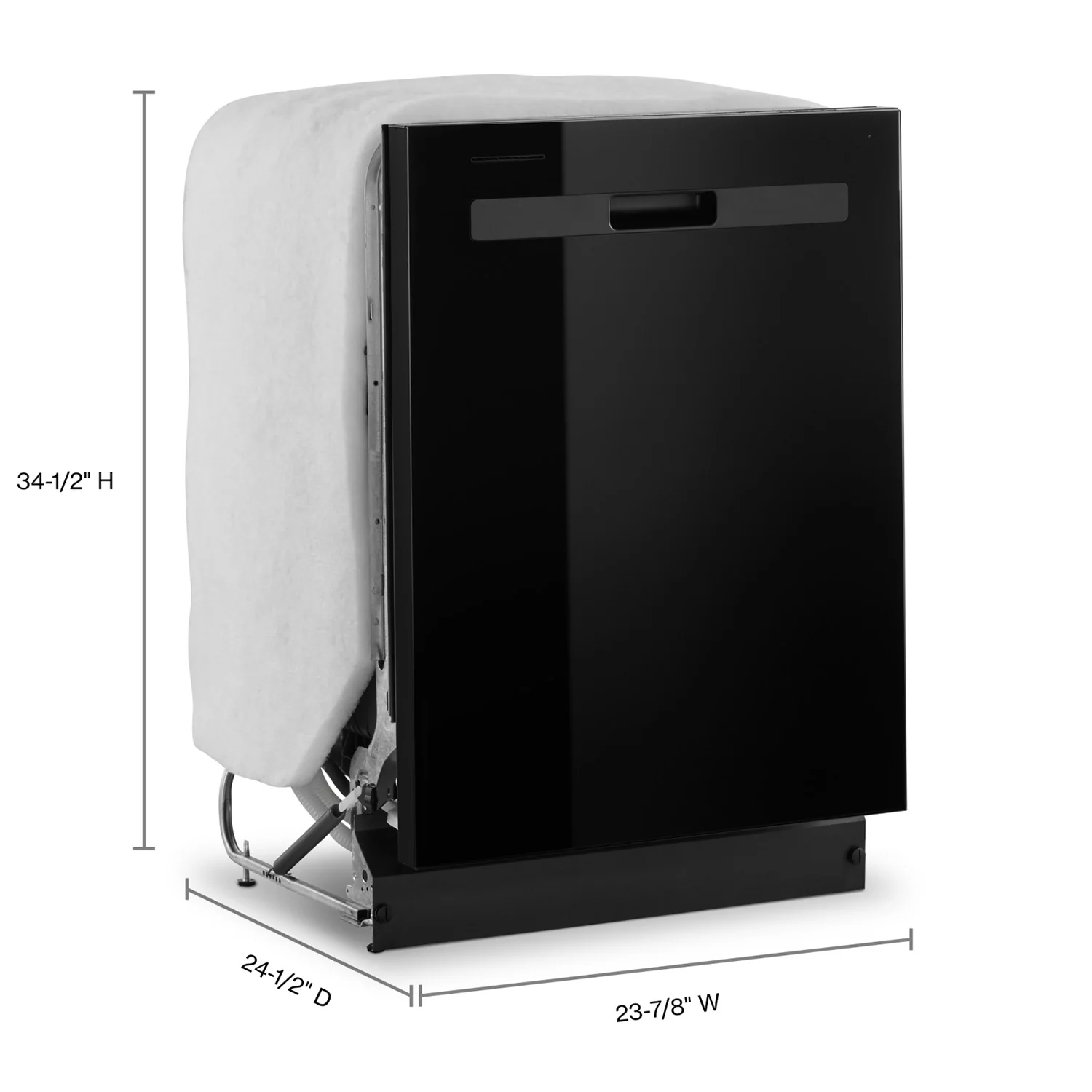 Whirlpool 24" Black Dishwasher (55 dBA) - WDP540HAMB - Image 2