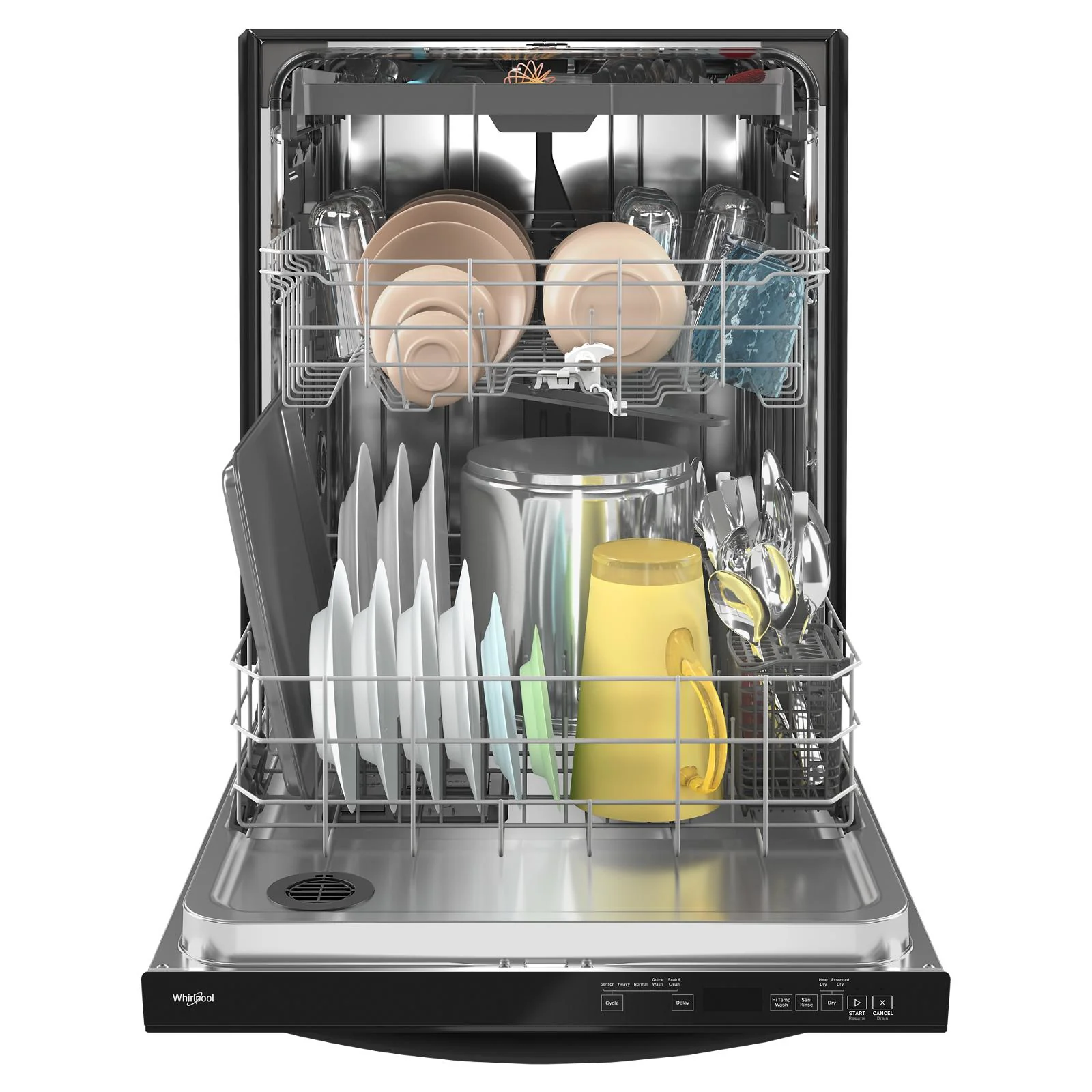 Whirlpool 24" Black Large Capacity Dishwasher with 3rd Rack (47 dBA) - WDT750SAKB - Image 4