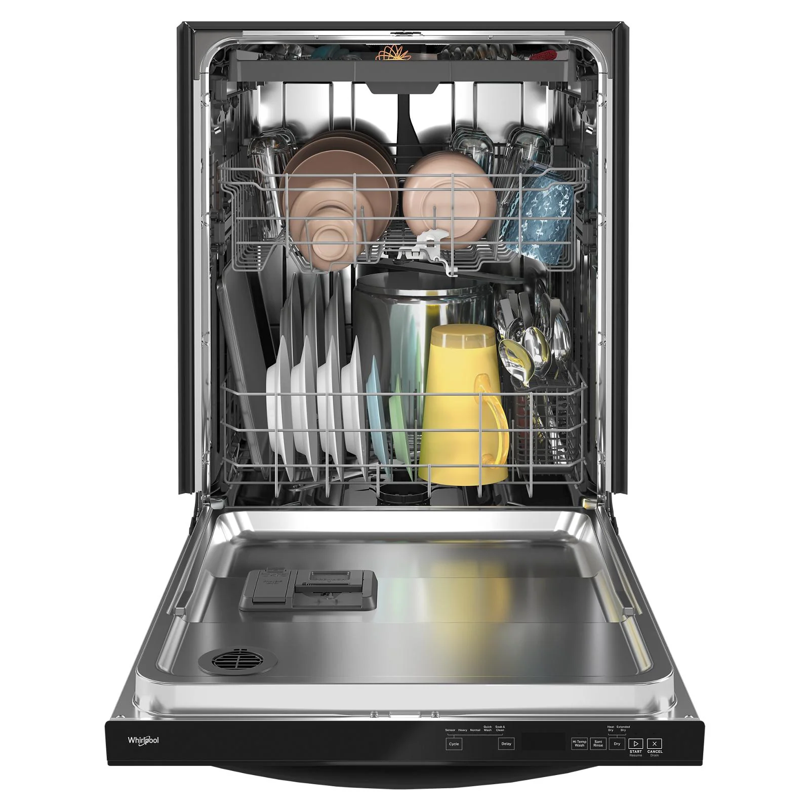 Whirlpool 24" Black Large Capacity Dishwasher with 3rd Rack (47 dBA) - WDT750SAKB - Image 5