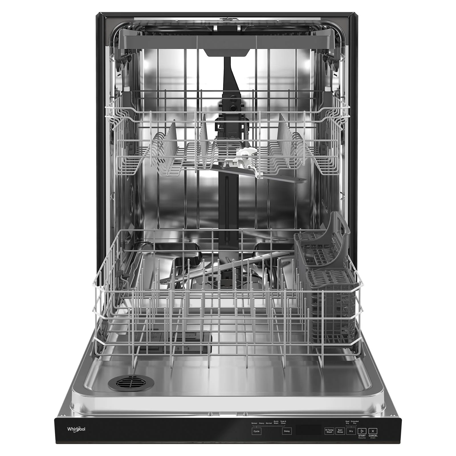 Whirlpool 24" Black Stainless Dishwasher with 3rd Rack (47 dBA) - WDTA50SAKV - Image 2
