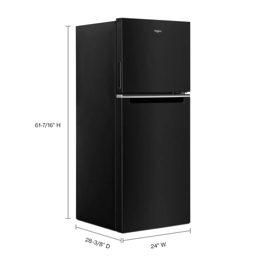 Whirlpool 24" 11.6 Cu. Ft. Black Counter-Depth Top-Freezer Refrigerator - WRT112CZJB - Image 7