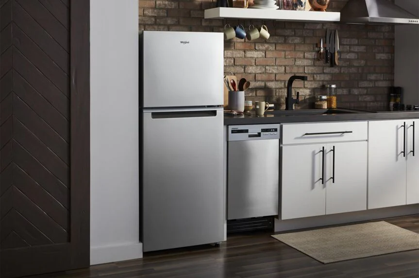Whirlpool 24" 11.6 Cu. Ft. Fingerprint Resistant Stainless Finish Counter-Depth Top-Freezer Refrigerator - WRT112CZJZ - Image 4