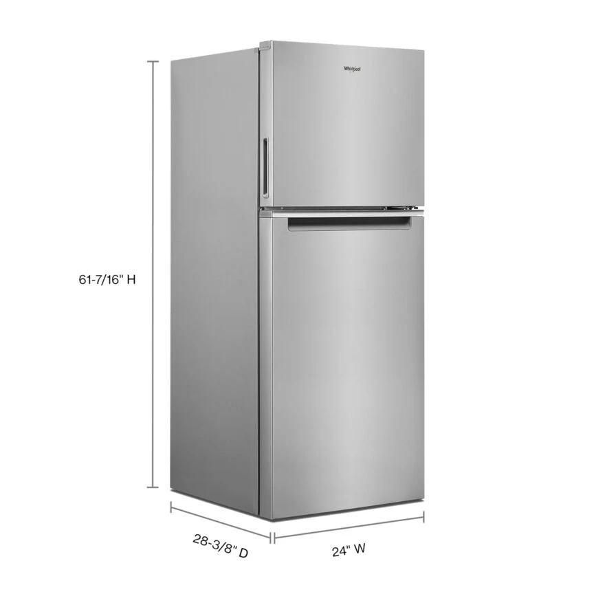 Whirlpool 24" 11.6 Cu. Ft. Fingerprint Resistant Stainless Finish Counter-Depth Top-Freezer Refrigerator - WRT112CZJZ - Image 6