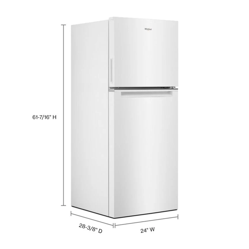 Whirlpool 24" 11.6 Cu. Ft. White Counter-Depth Top-Freezer Refrigerator - WRT112CZJW - Image 7
