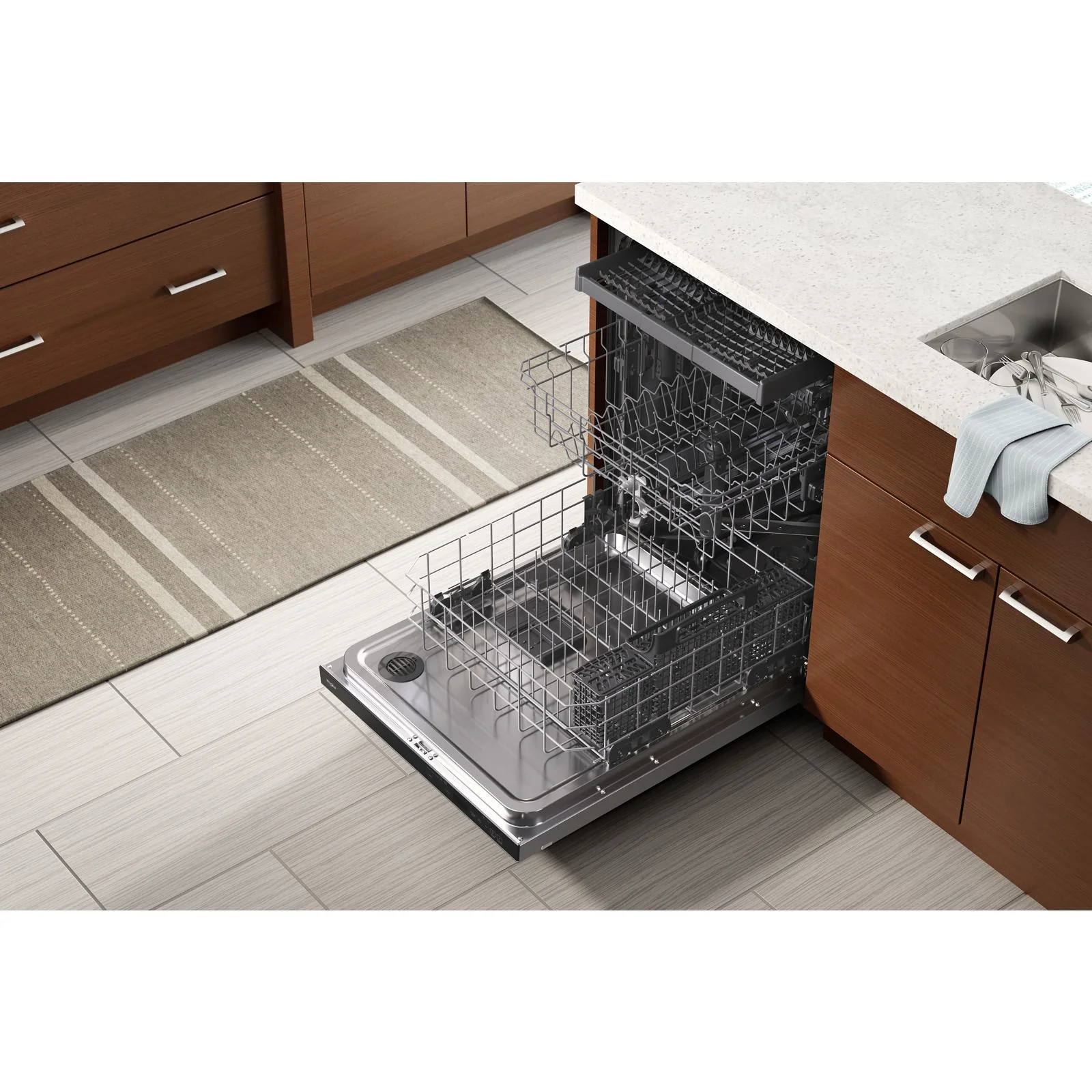 Whirlpool 24" Fingerprint Resistant Stainless Steel Dishwasher with 3rd Rack (47 dBA) - WDT750SAKZ - Image 3