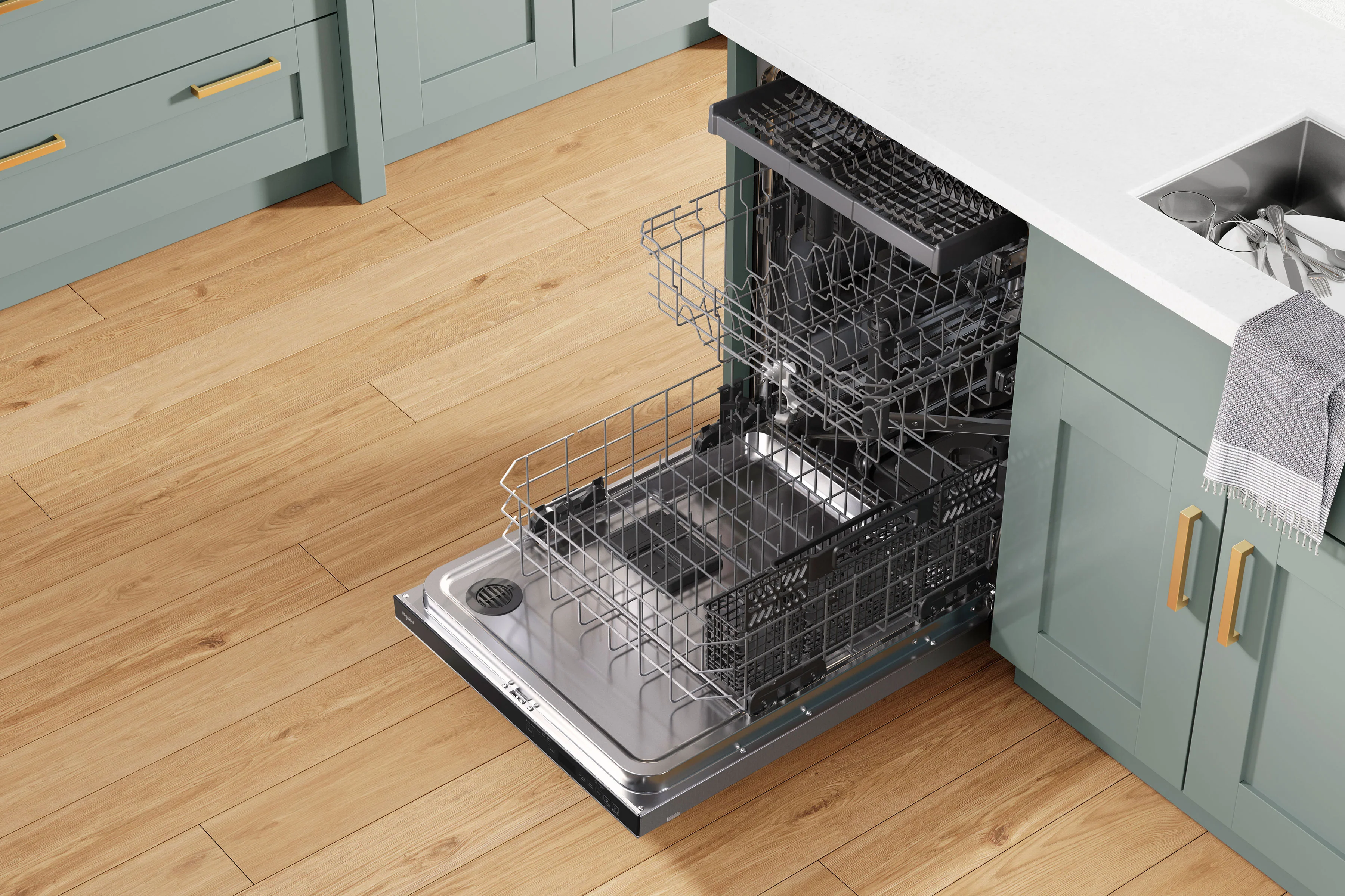 Whirlpool 24" Fingerprint Resistant Stainless Steel Dishwasher with 3rd Rack (47 dBA) - WDTA50SAKZ - Image 6