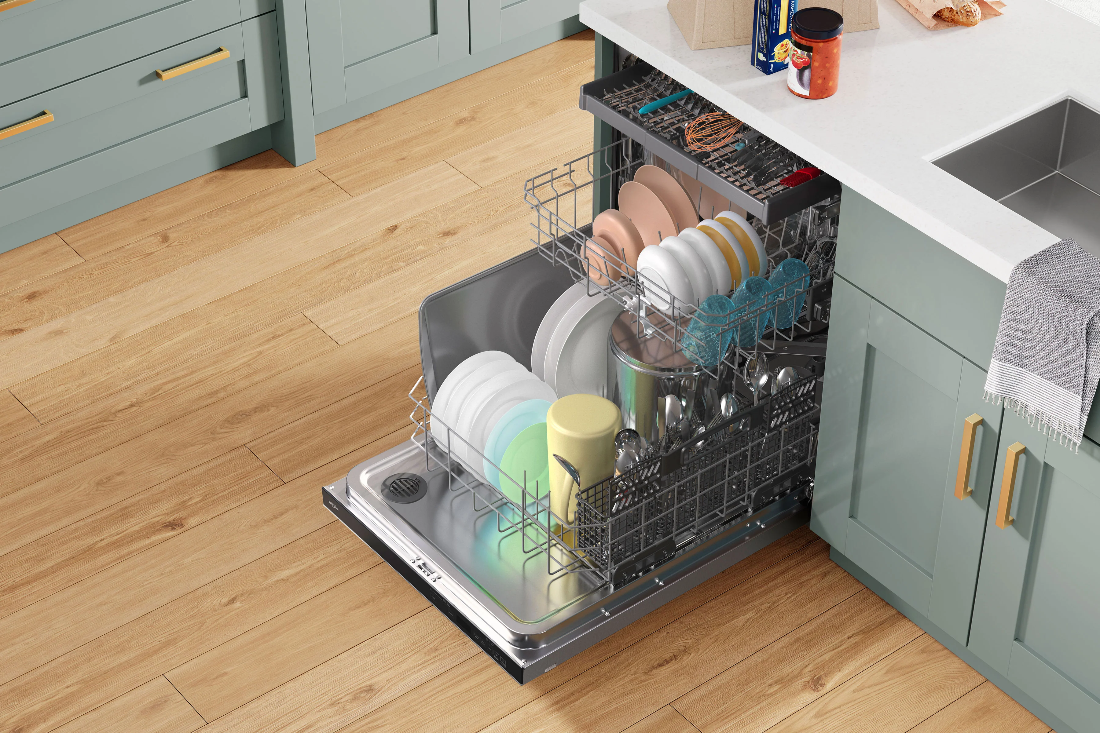 Whirlpool 24" Fingerprint Resistant Stainless Steel Dishwasher with 3rd Rack (47 dBA) - WDTA50SAKZ - Image 7