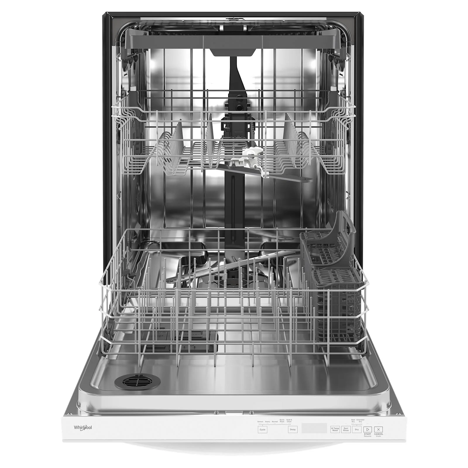 Whirlpool 24" White Large Capacity Dishwasher with 3rd Rack (47 dBA) - WDT750SAKW - Image 3
