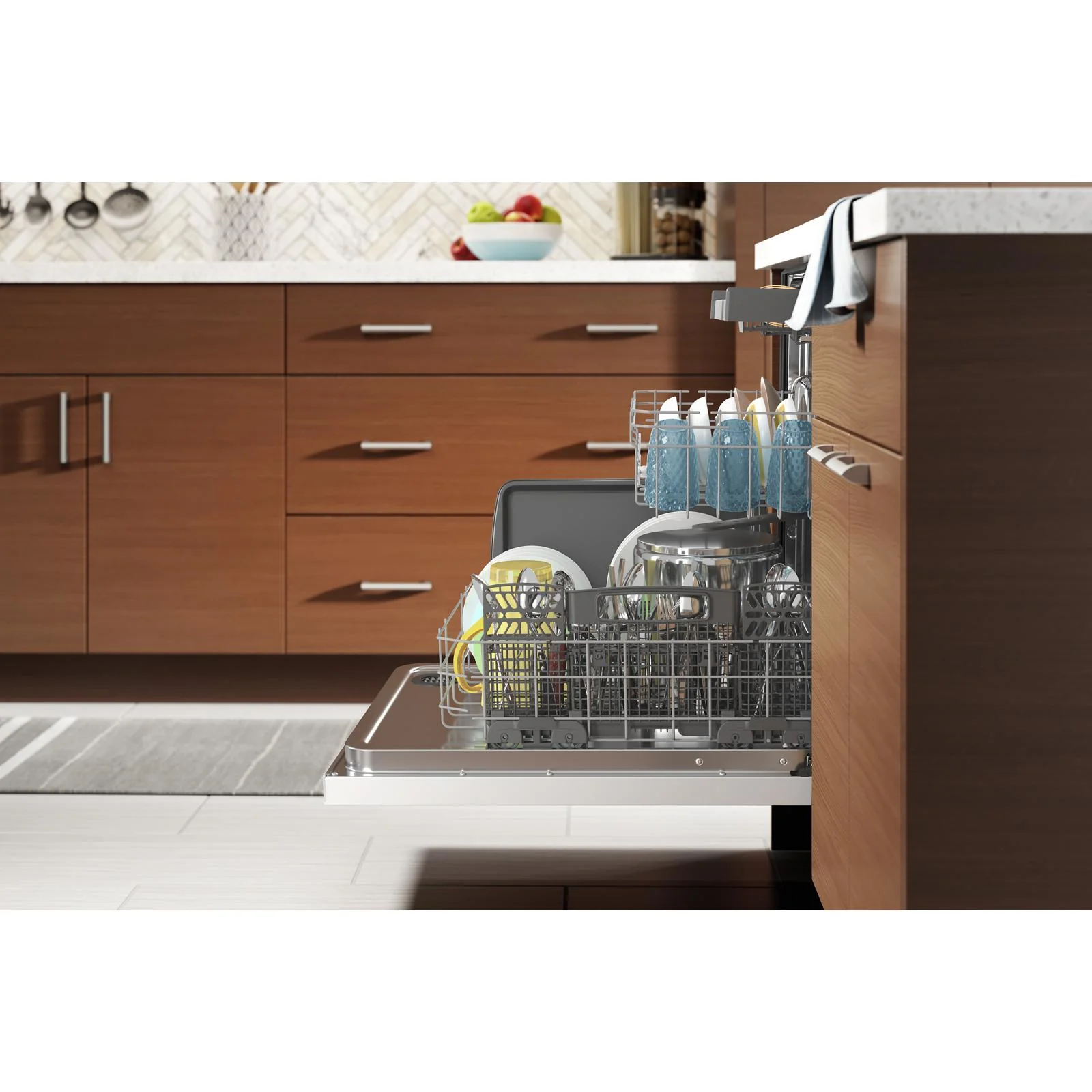 Whirlpool 24" White Large Capacity Dishwasher with 3rd Rack (47 dBA) - WDT750SAKW - Image 6