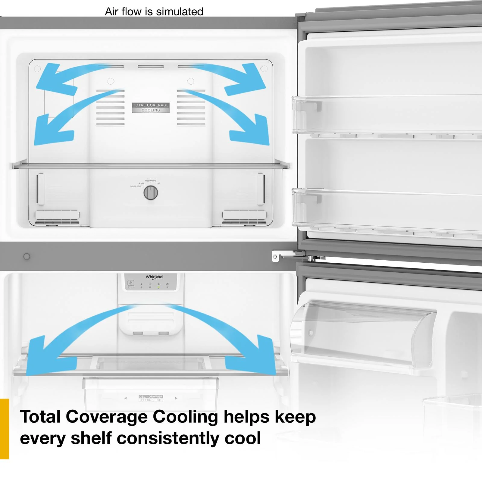 Whirlpool 30" 19 Cu. Ft. Fingerprint-Resistant Stainless Steel Top Mount Refrigerator - WRTX7419SZ - Image 11