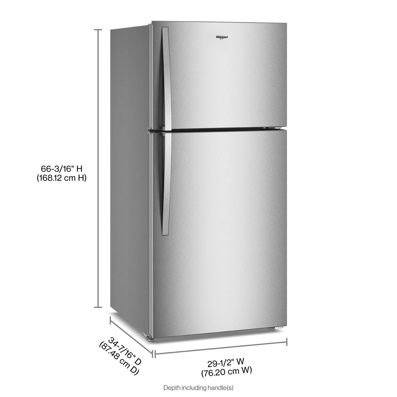 Whirlpool 30" 19 Cu. Ft. Fingerprint-Resistant Stainless Steel Top Mount Refrigerator - WRTX7419SZ - Image 6