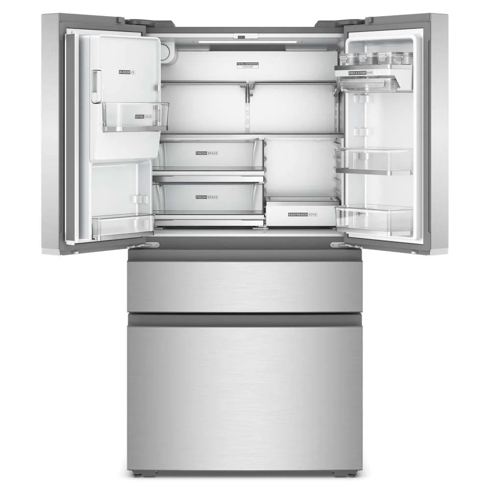 Whirlpool 36" 22.0 Cu. Ft. Fingerprint-Resistant Stainless Steel Counter-Depth 4-Door French Door Refrigerator – WRMC7036RZ - Image 4