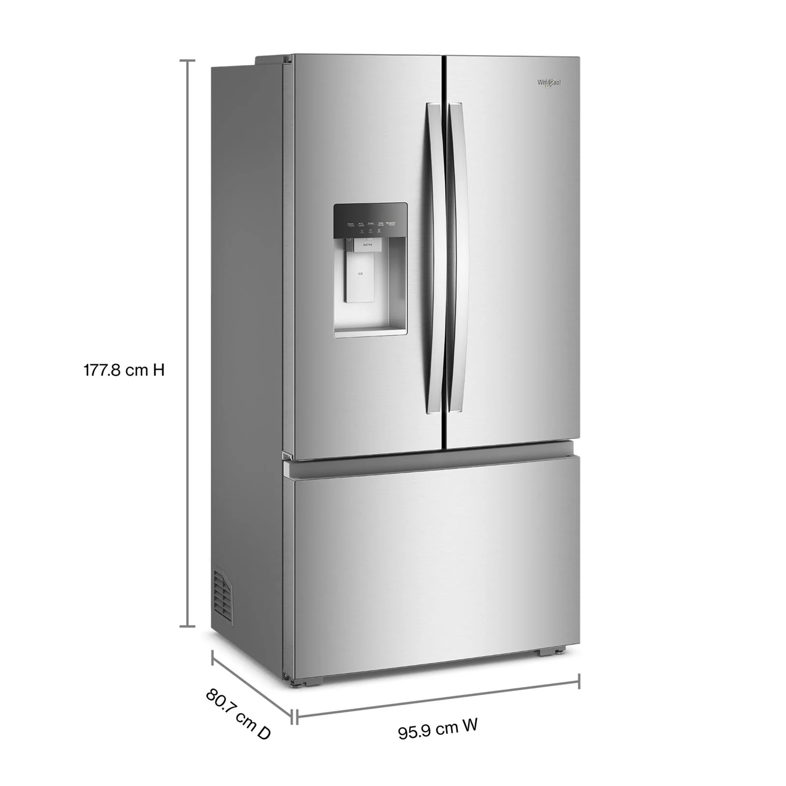 Whirlpool 36" 23 Cu. Ft. Fingerprint-Resistant Stainless Steel Counter Depth French Door Refrigerator - WRFC5236RZ - Image 7
