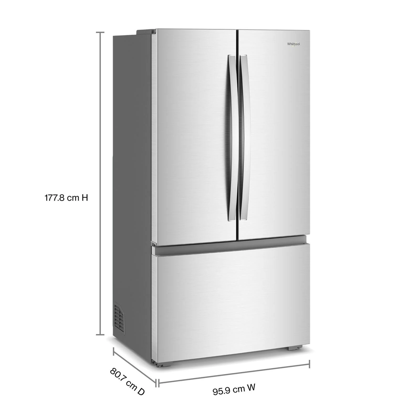 Whirlpool 36" 24 Cu. Ft. Fingerprint-Resistant Stainless Steel Counter Depth French Door Refrigerator - WRFC3036RZ - Image 8