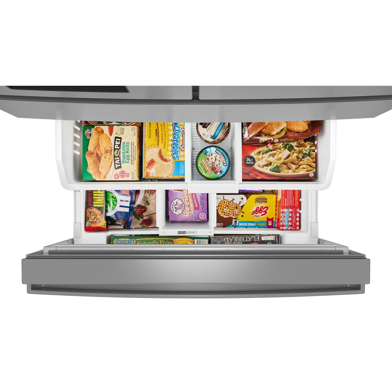 Whirlpool 36" 29 Cu. Ft. Fingerprint-Resistant Stainless Steel French Door Refrigerator - WRMF3636SZ - Image 8