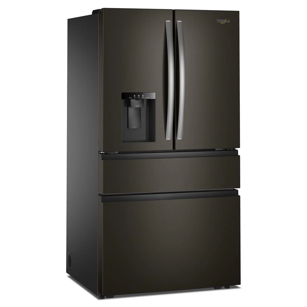 Whirlpool 36" 29 Cu. Ft. Print Resist Black Stainless Steel French Door Refrigerator - WRMF3636SV - Image 2