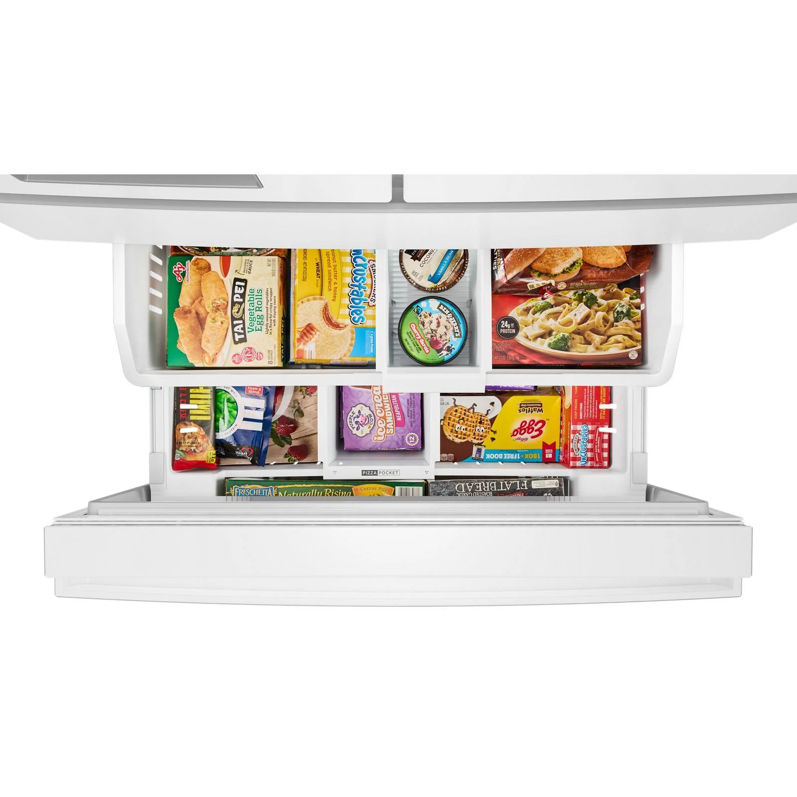 Whirlpool 36" 29 Cu. Ft. White French Door Refrigerator - WRMF3536SW - Image 8
