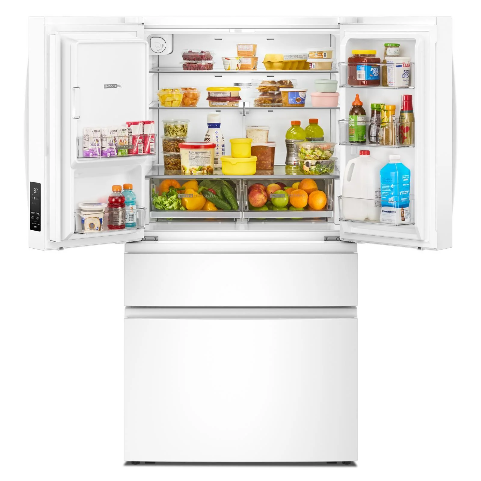 Whirlpool 36" 29 Cu. Ft. White French Door Refrigerator - WRMF3636SW - Image 5