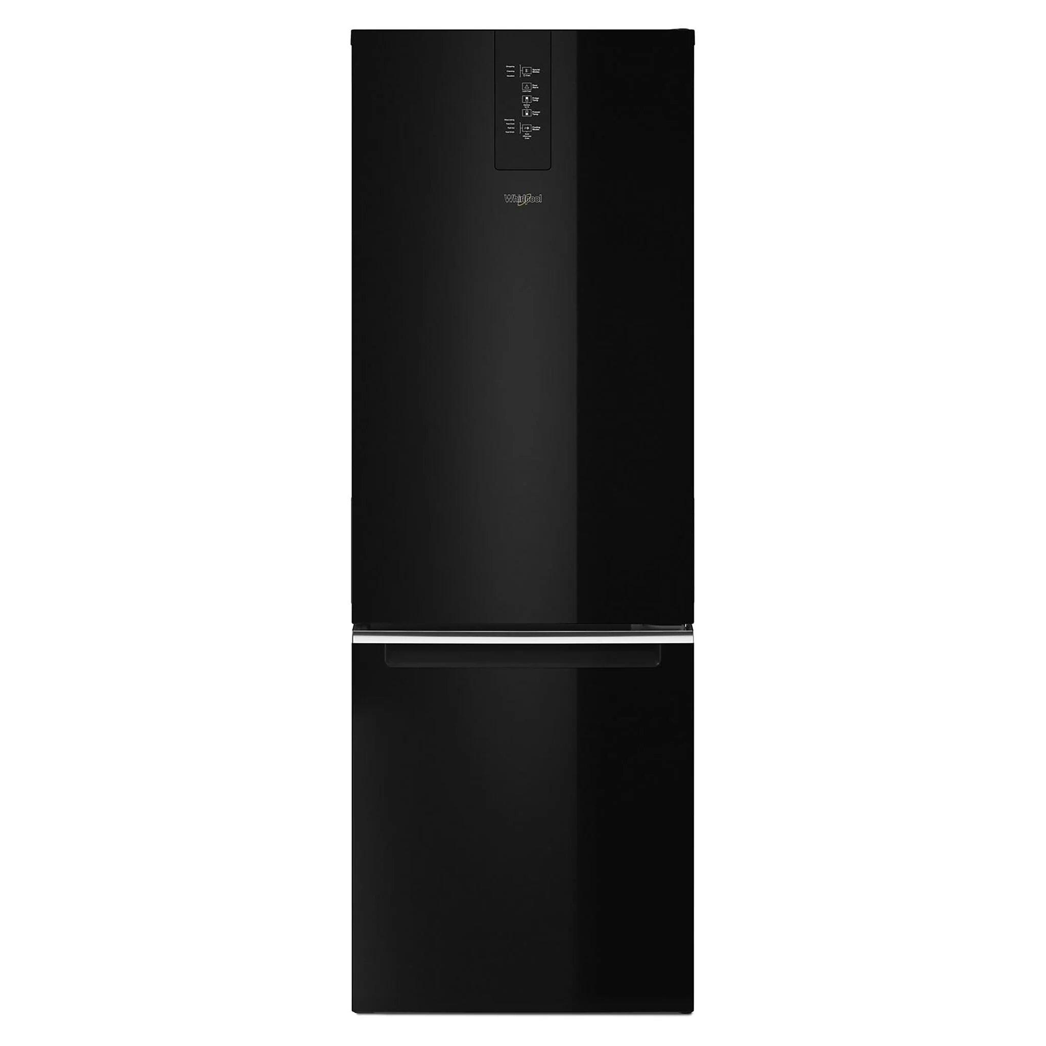 Whirlpool Black 24.38" Bottom Freezer Refrigerator (12.9 cu.ft) - WRB533CZJB