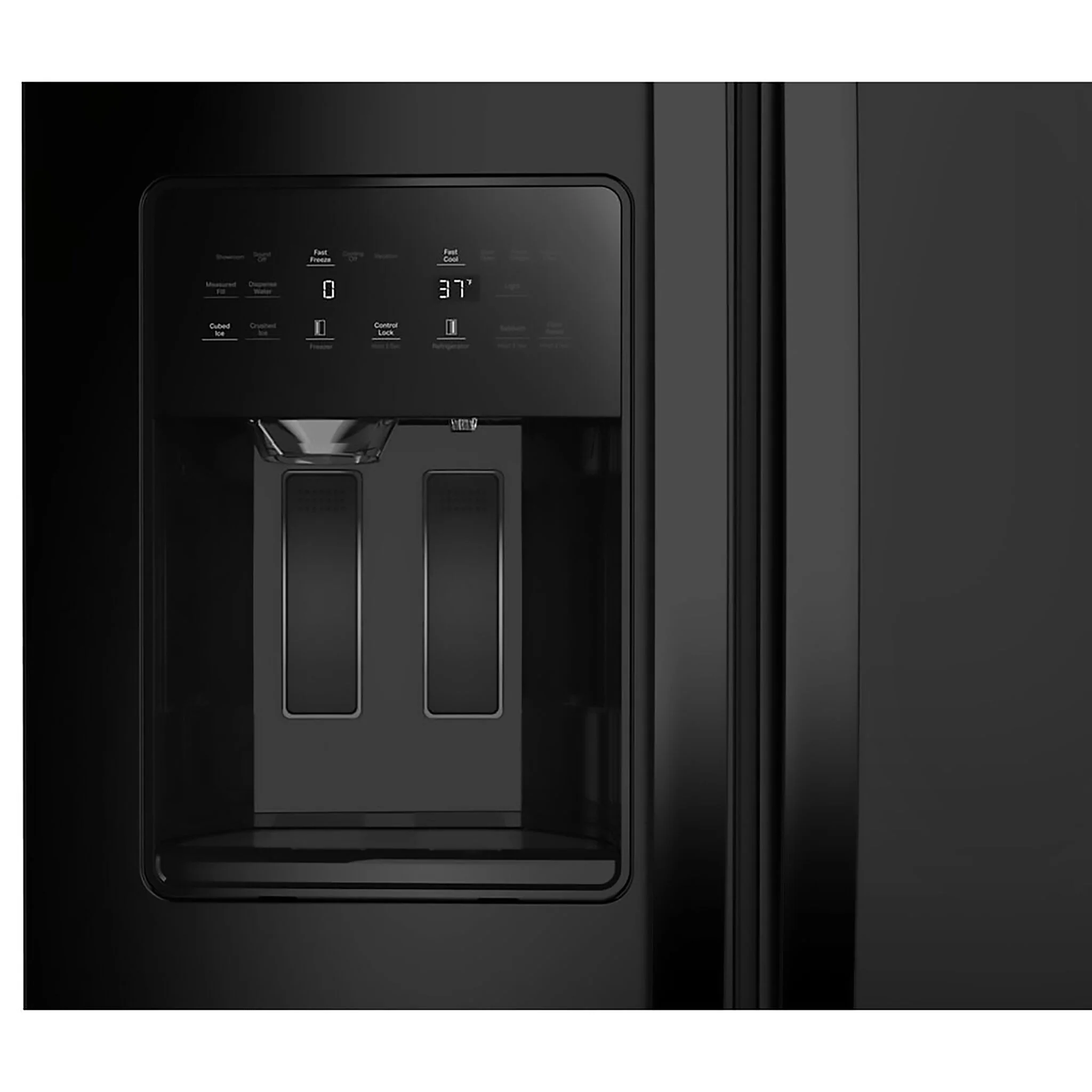 Whirlpool 36" 20.85 Cu. Ft. Black Counter-Depth Side-by-Side Refrigerator - WRSC5536RB - Image 4