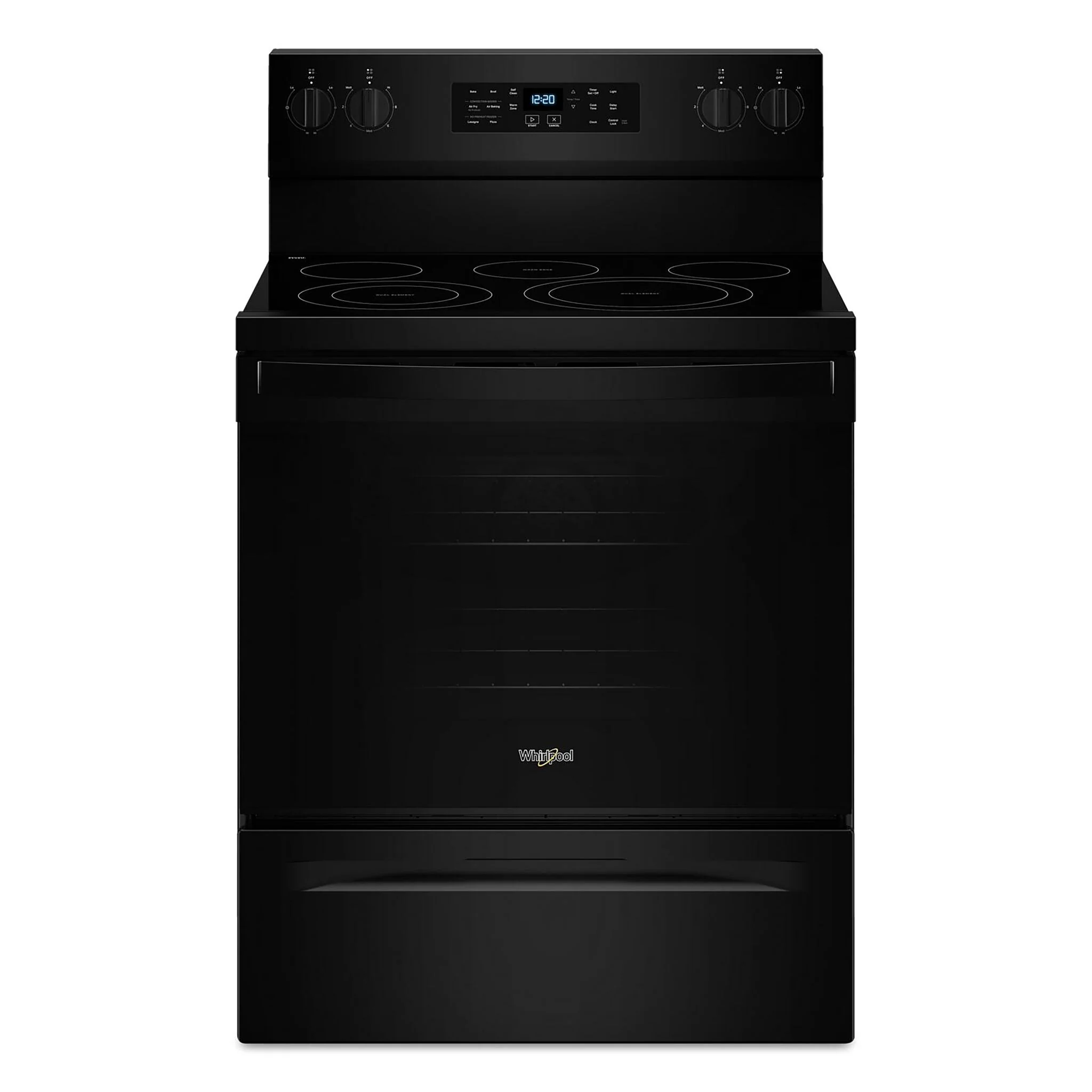 Whirlpool Black Electric Freestanding Range (5.3 Cu.Ft.) - YWFES5030RB
