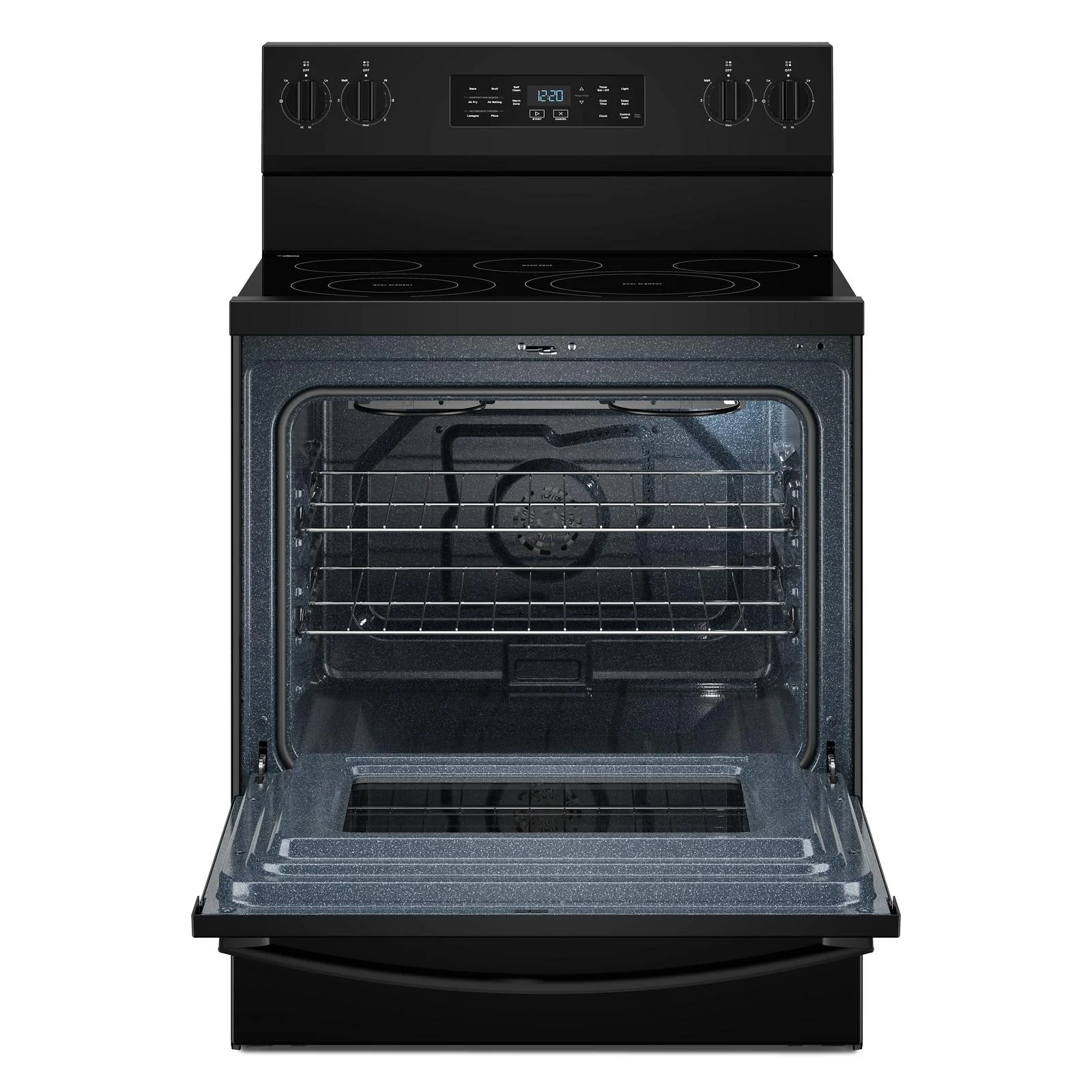 Whirlpool Black Freestanding Electric Single Oven Convection Range (5.3 Cu. Ft.) - YWFES5730SB - Image 3