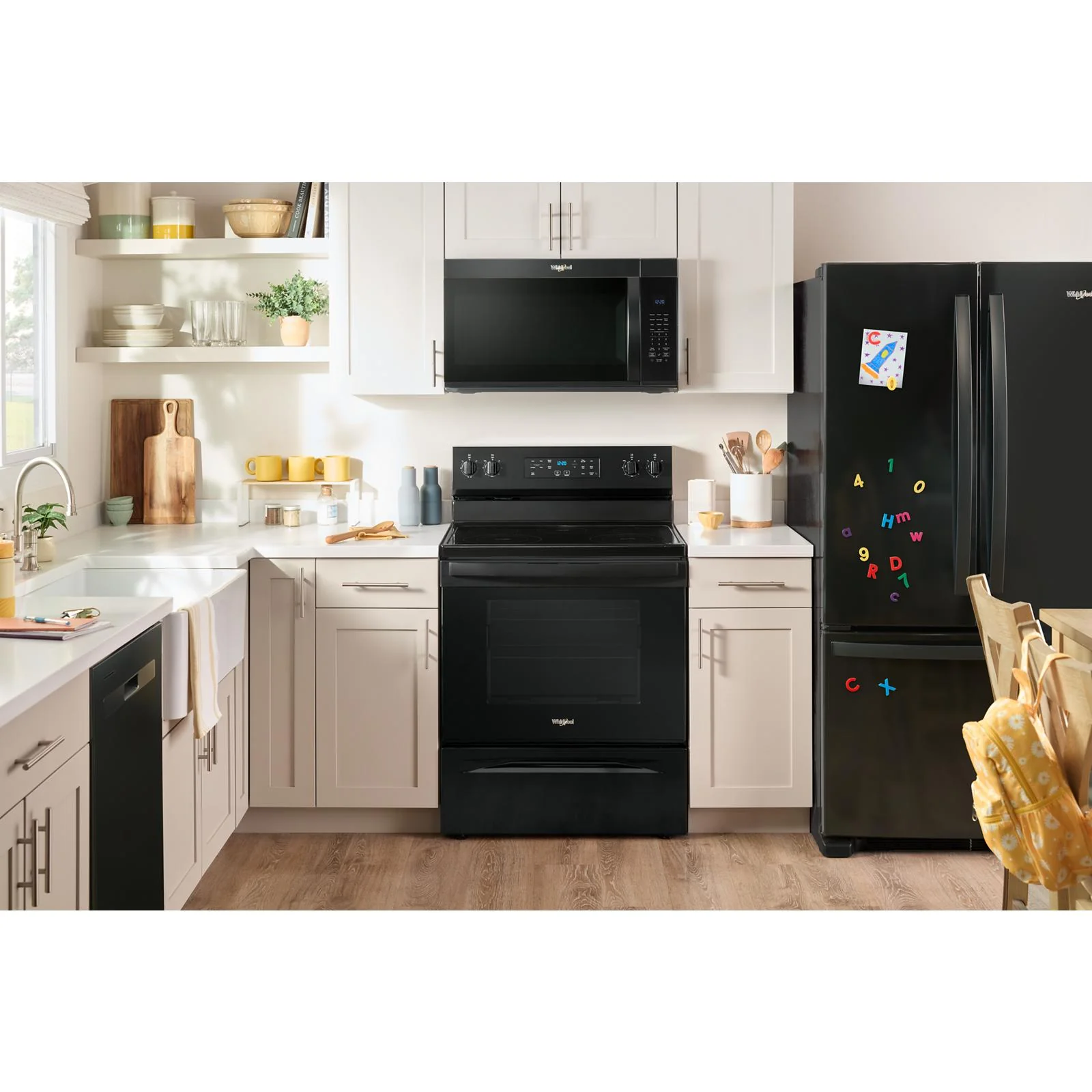 Whirlpool Black Freestanding Electric Single Oven Range (5.3 Cu. Ft.) - YWFES3330RB - Image 3