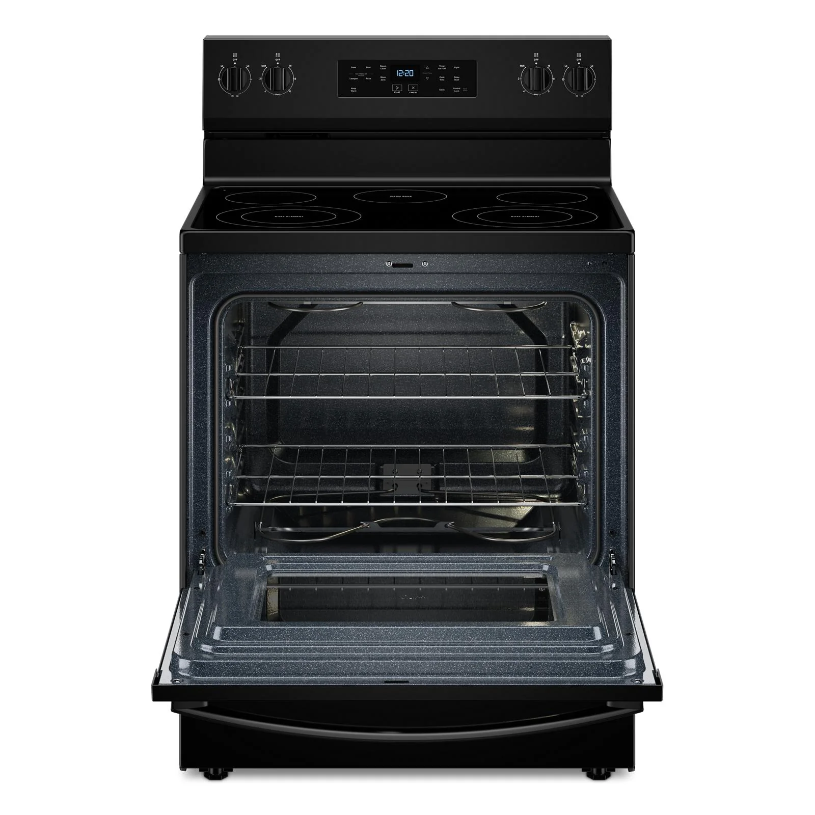 Whirlpool Black Freestanding Electric Single Oven Range (5.3 Cu. Ft.) - YWFES3330RB - Image 5