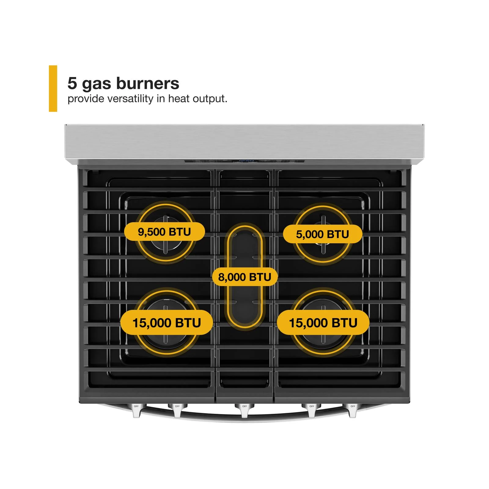 Whirlpool Black Freestanding Gas Single Oven Convection Range (5.0 Cu. Ft.) - WFGS4530SB - Image 10