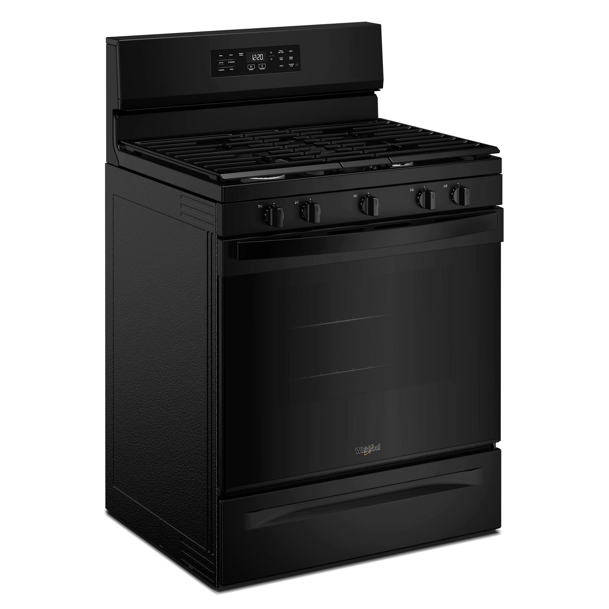 Whirlpool Black Freestanding Gas Single Oven Convection Range (5.0 Cu. Ft.) - WFGS4530SB - Image 2