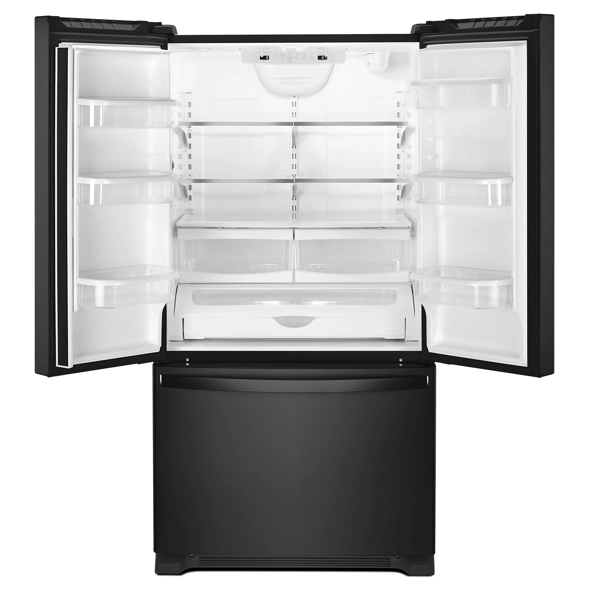 Whirlpool 32.75" 22 Cu. Ft. Black French Door Refrigerator - WRFF5333PB - Image 2
