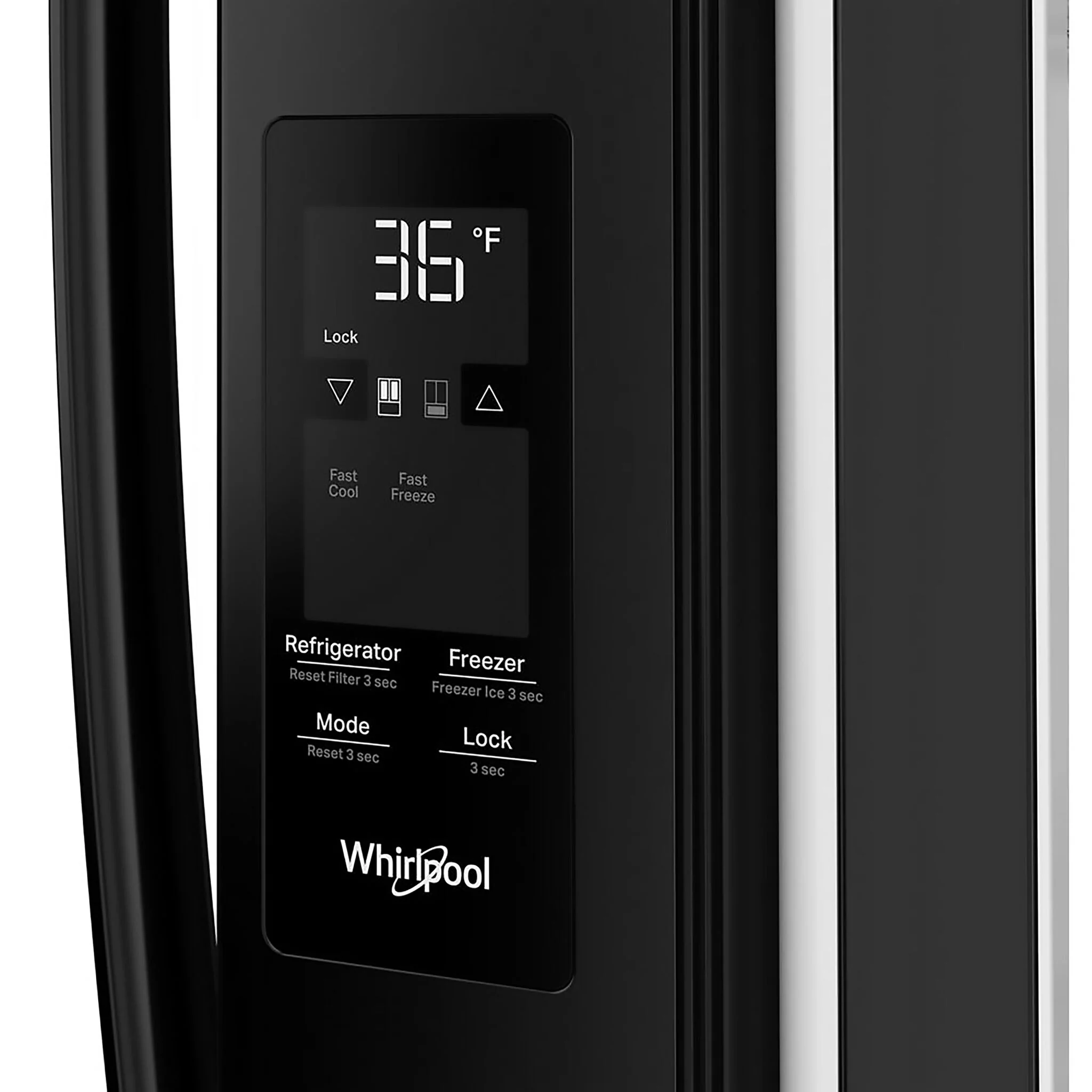 Whirlpool 36" 31 Cu. Ft. Black French Door Refrigerator - WRFF3336SB - Image 4