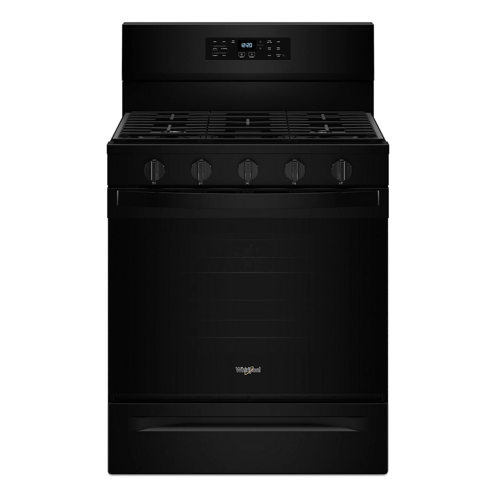 Whirlpool Black Gas Freestanding Range (5 Cu.Ft.)- WFGS5030RB