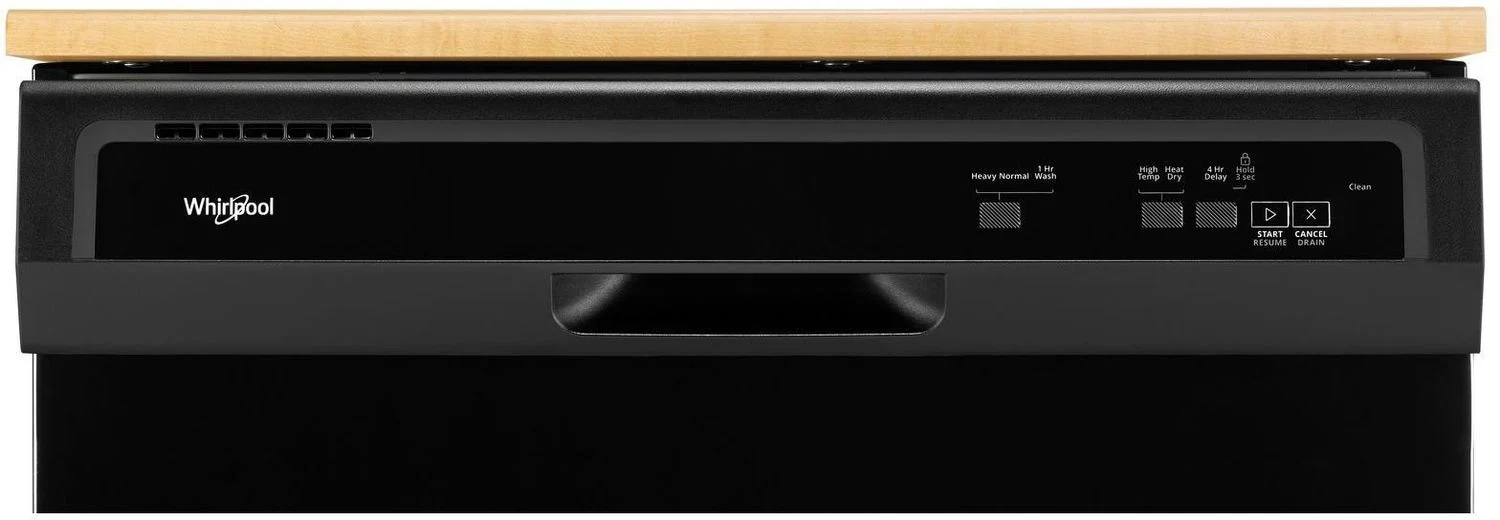 Whirlpool Black Heavy-Duty Portable Dishwasher - WDP370PAHB - Image 3