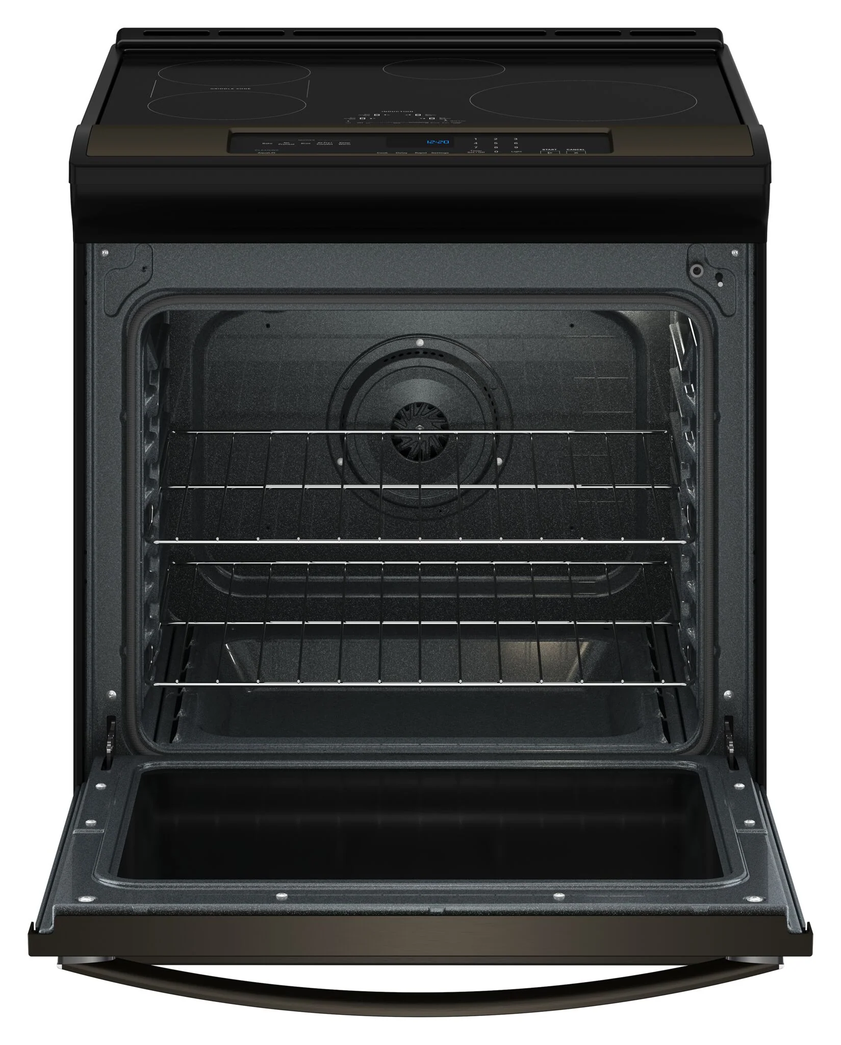 Whirlpool Black on Stainless 30" Induction Range (6.40 Cu Ft) - WSIS5030RV - Image 3