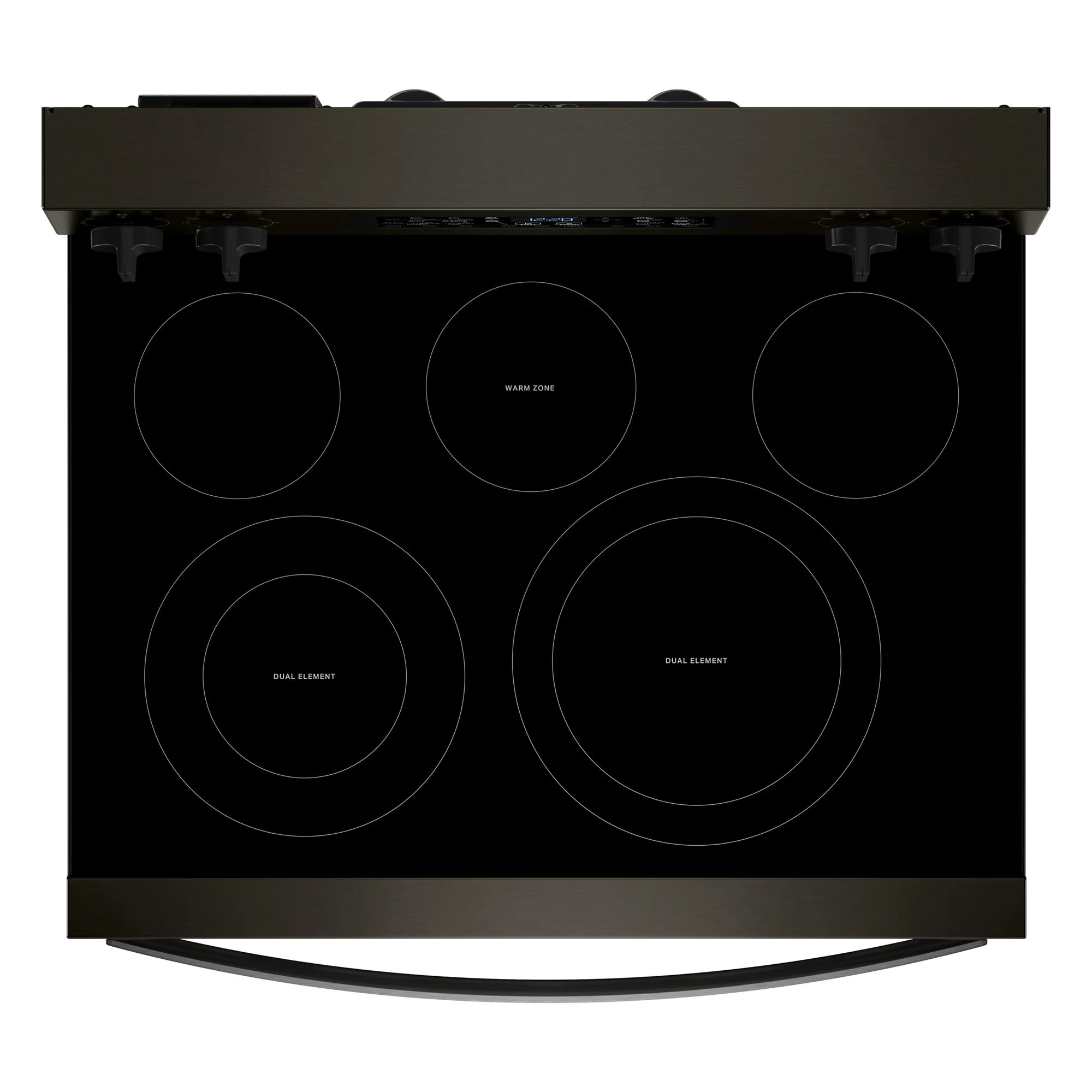 Whirlpool Black-on-Stainless Freestanding Electric Single Oven Convection Range (5.3 Cu. Ft.) - YWFES5730SV - Image 5
