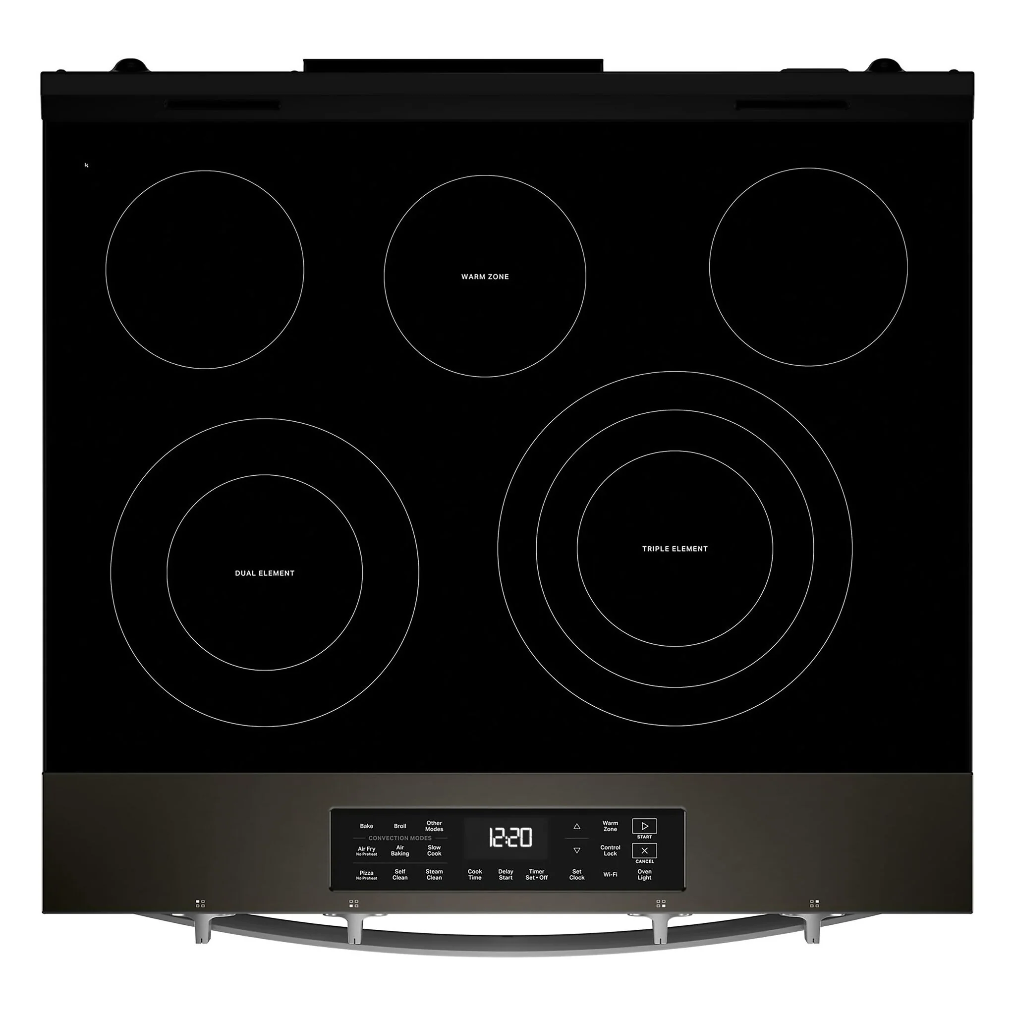 Whirlpool Black-on-Stainless Slide-In Electric Convection Range (5.3 cu.ft.) - YWSES5030SV - Image 5