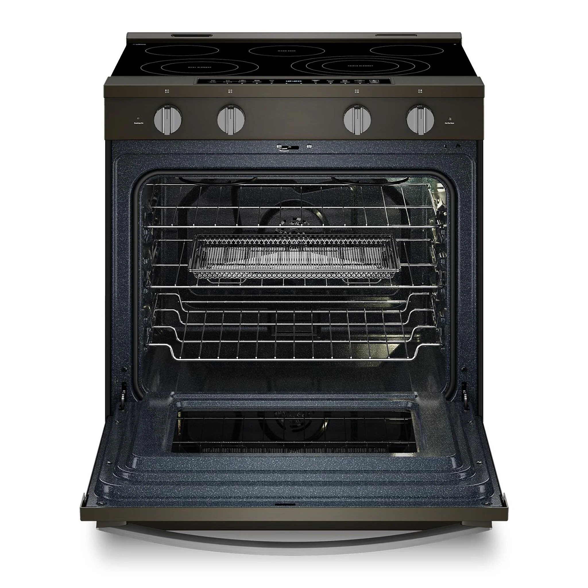 Whirlpool Black-on-Stainless Slide-In Electric Range (5.3 Cu.Ft.) - YWSES7530RV - Image 2
