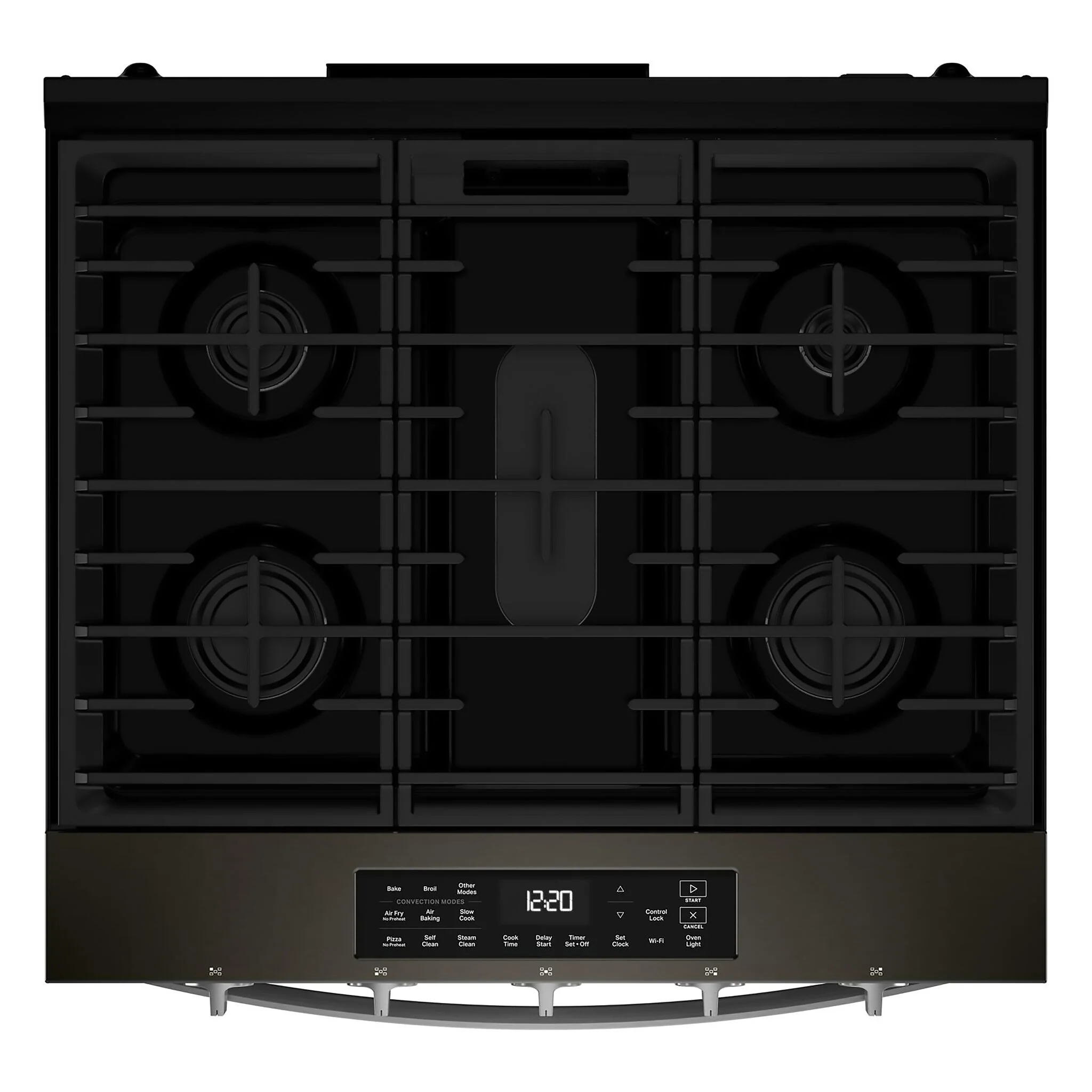 Whirlpool Black-on-Stainless Slide-In Gas Convection Range (5 cu.ft.) - WSGS5030SV - Image 4