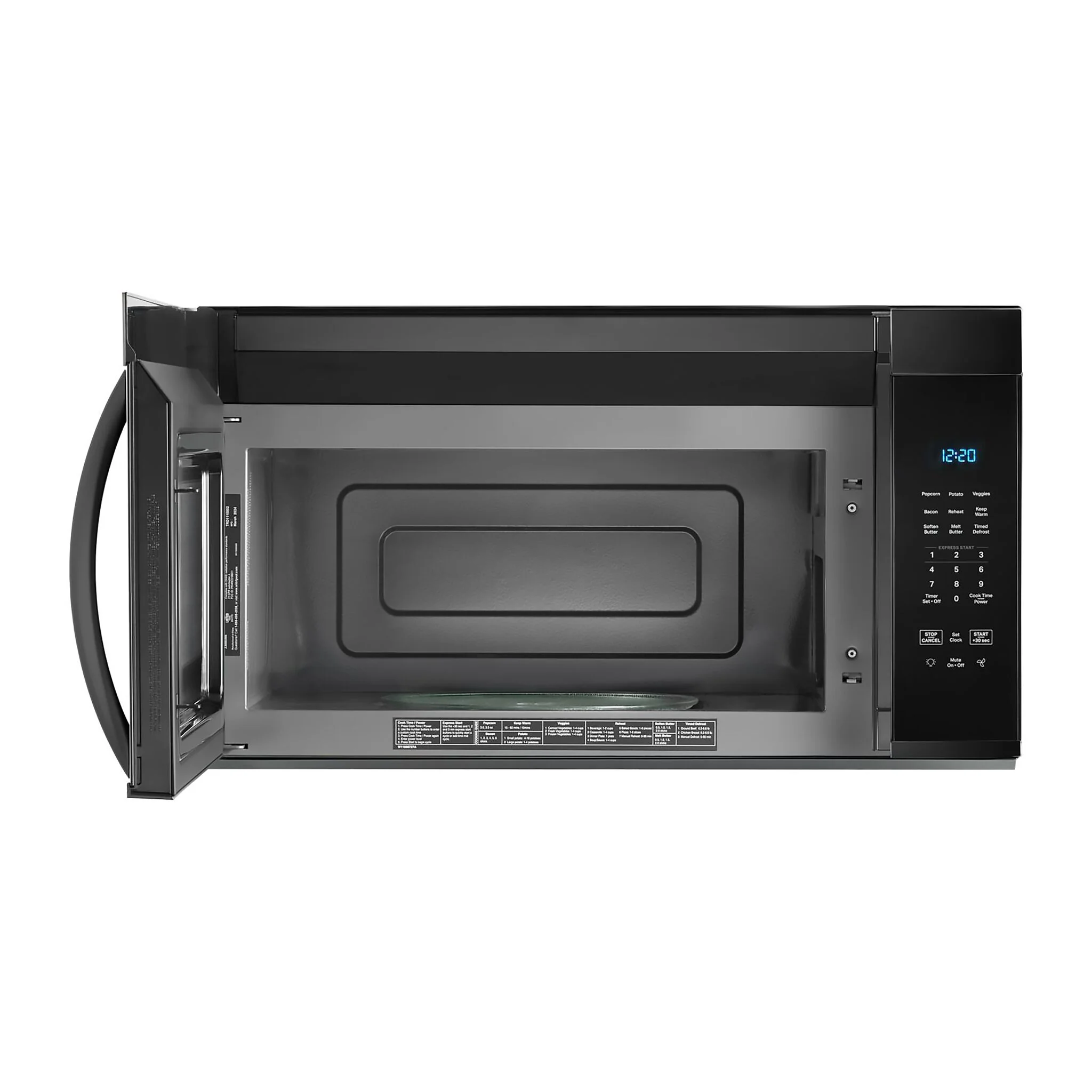 Whirlpool Black Over-the-Range Microwave (1.7 Cu.Ft.) - YWMMS3130RB - Image 2
