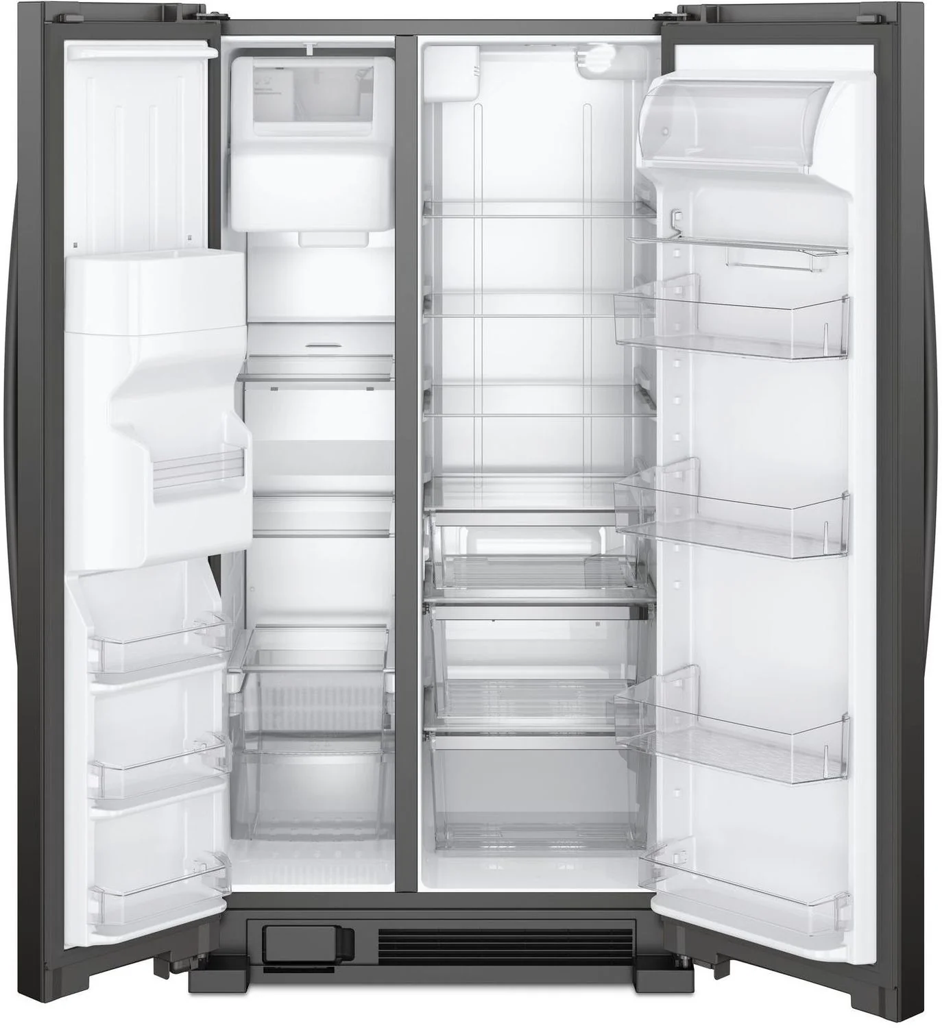 Whirlpool 33.13" 21 Cu. Ft. Black Side-by-Side Refrigerator - WRS321SDHB - Image 4
