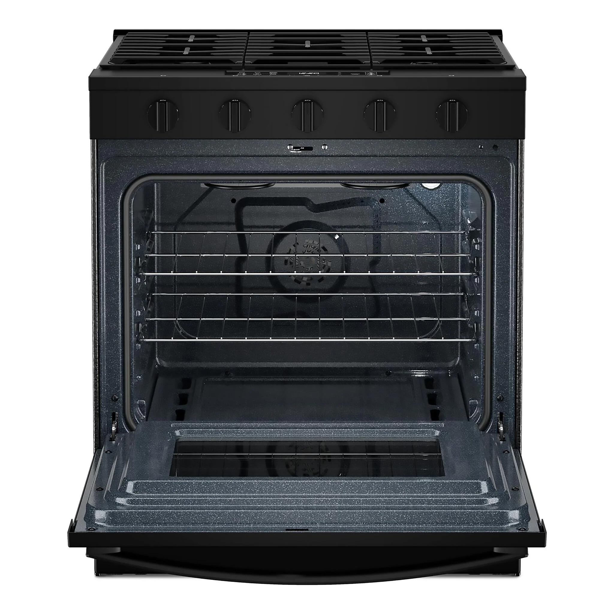 Whirlpool Black Slide-In Gas Convection Range (5 cu.ft.) - WSGS5030SB - Image 2