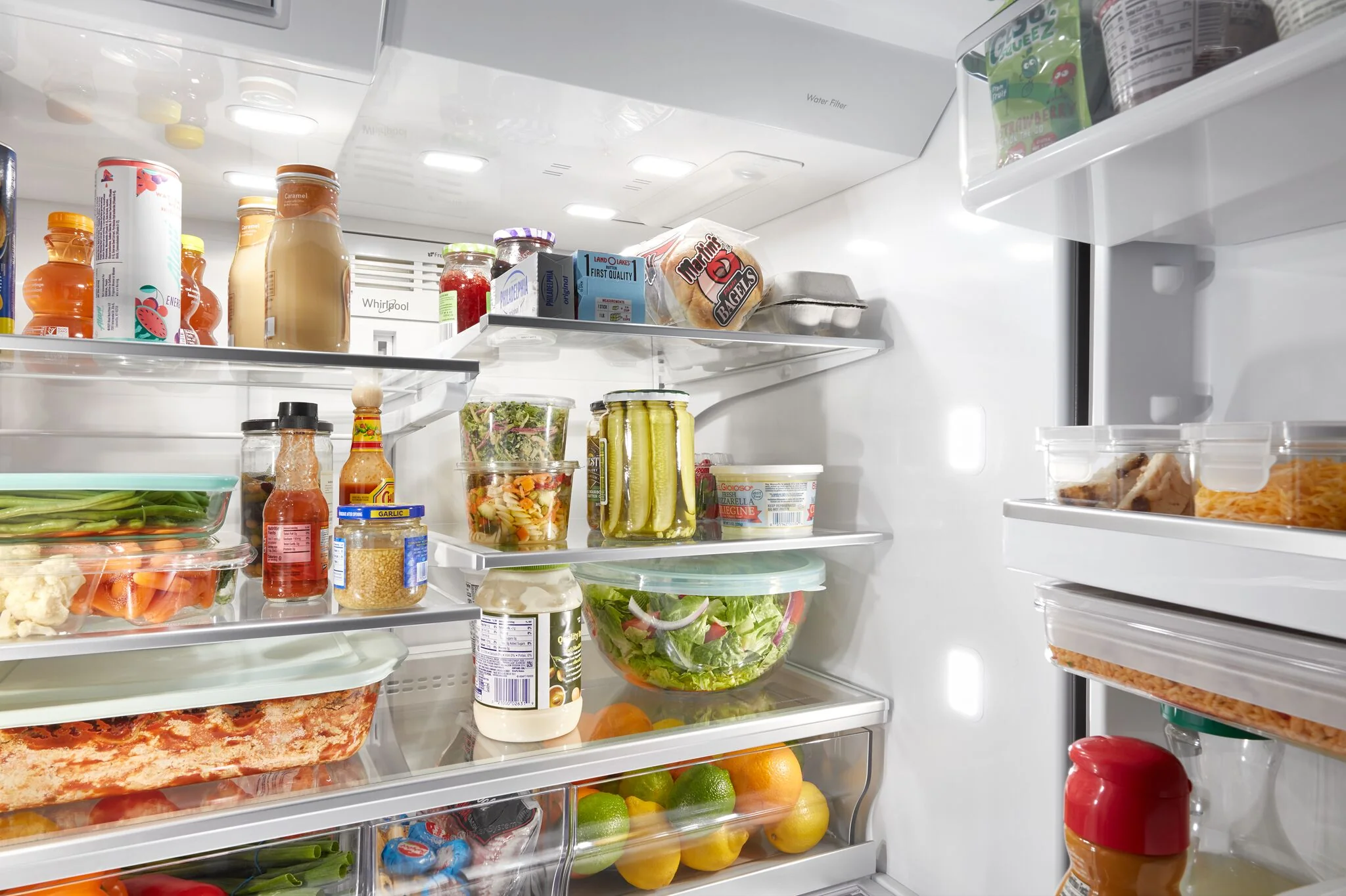 Whirlpool 33" 26.2 Cu. Ft. Black Stainless French Door Refrigerator - WRMF7736PV - Image 5